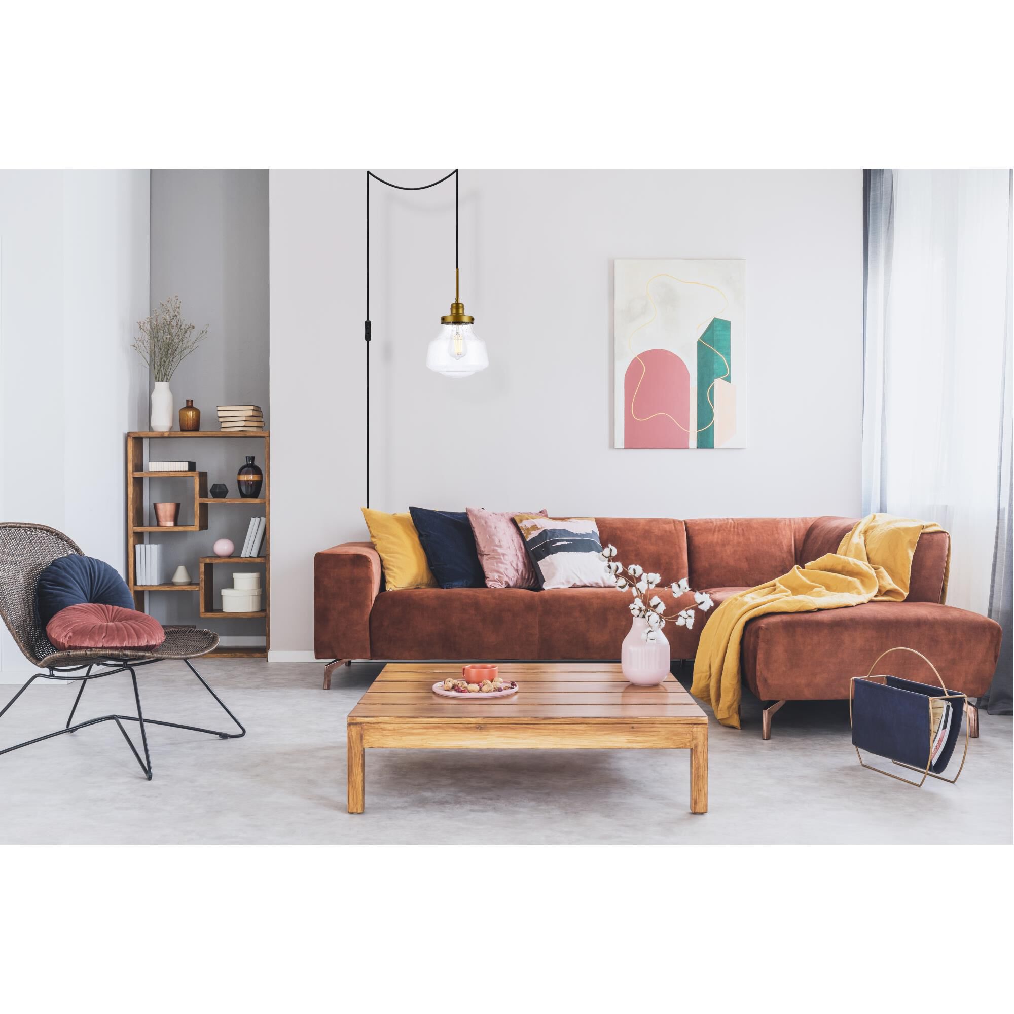 Elegant Lighting Lye 8 Inch Mini Pendant