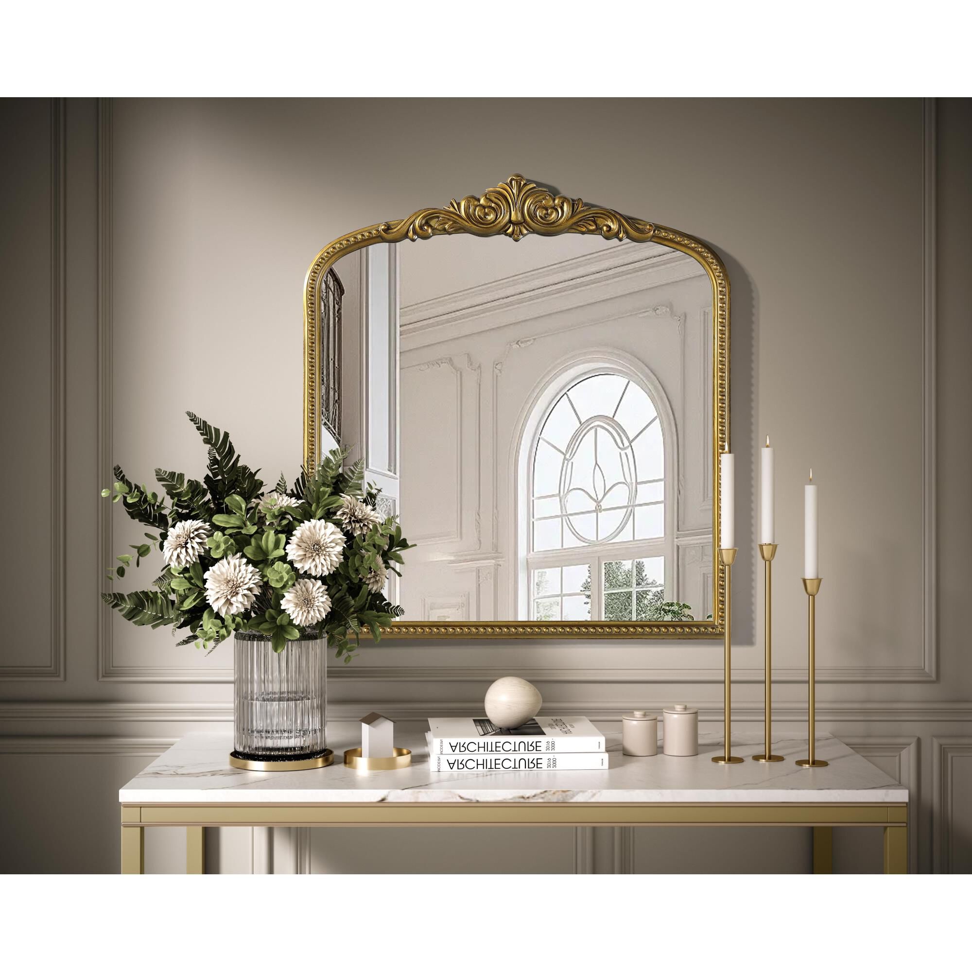 Naomi 36 Inch Decorative Mirror by Elegant Decor