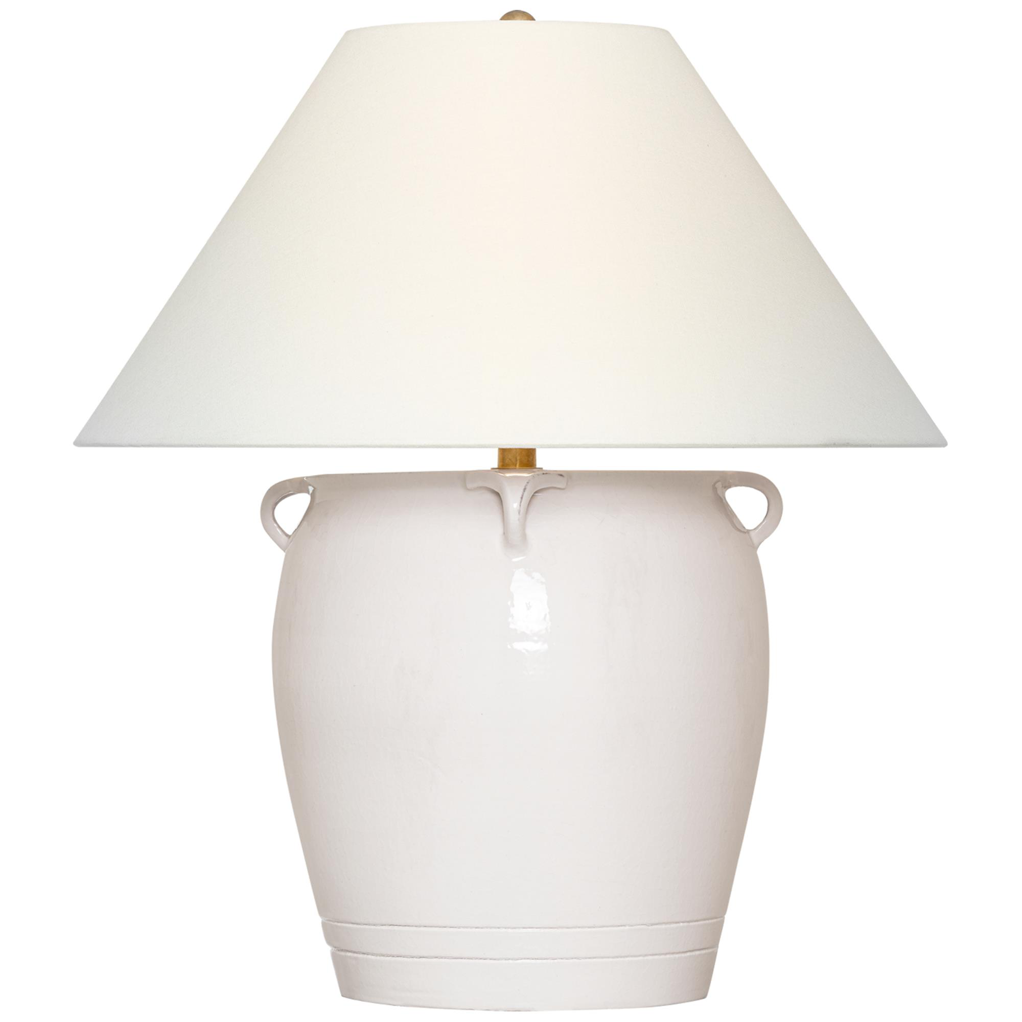 Shown in Glossy White Crackle finish