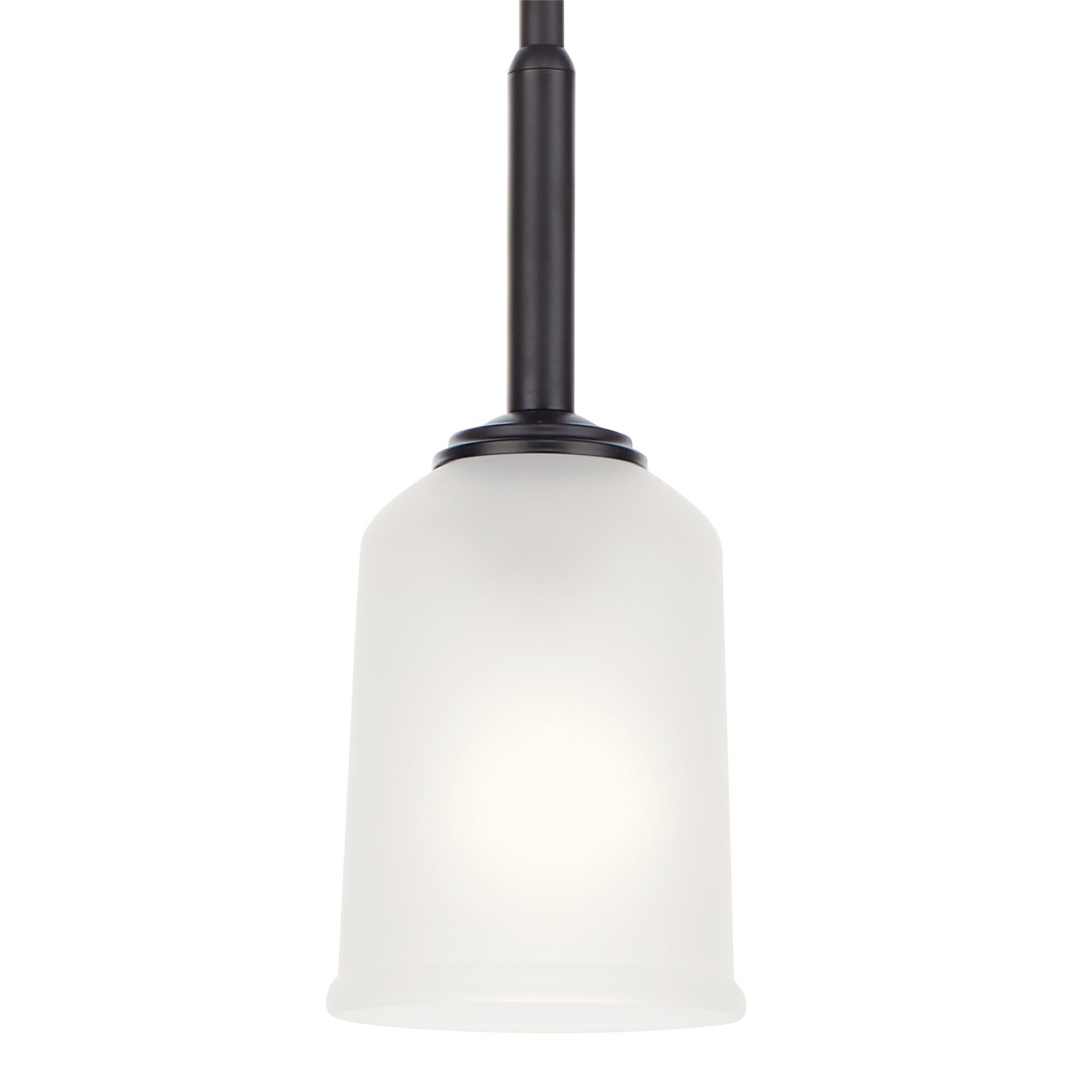 Shown in Black finish and Satin Etched glass