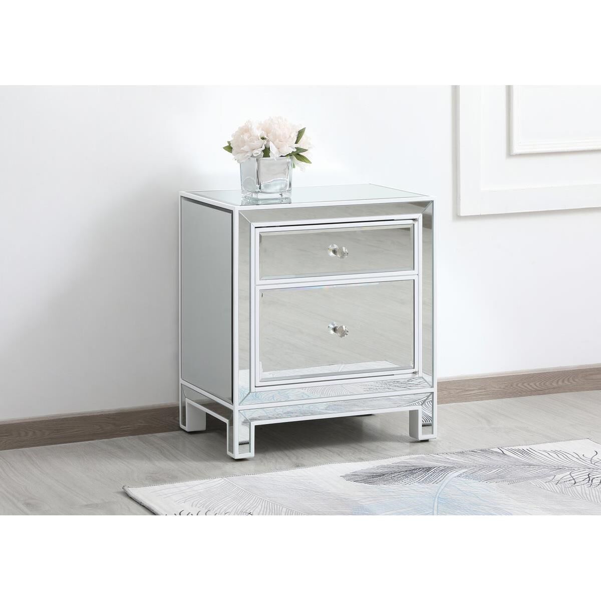 Shown in White finish