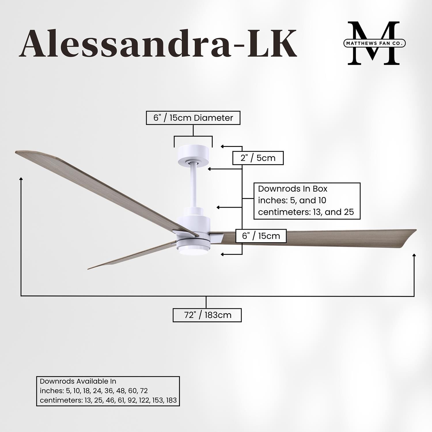 Shown in Matte White finish