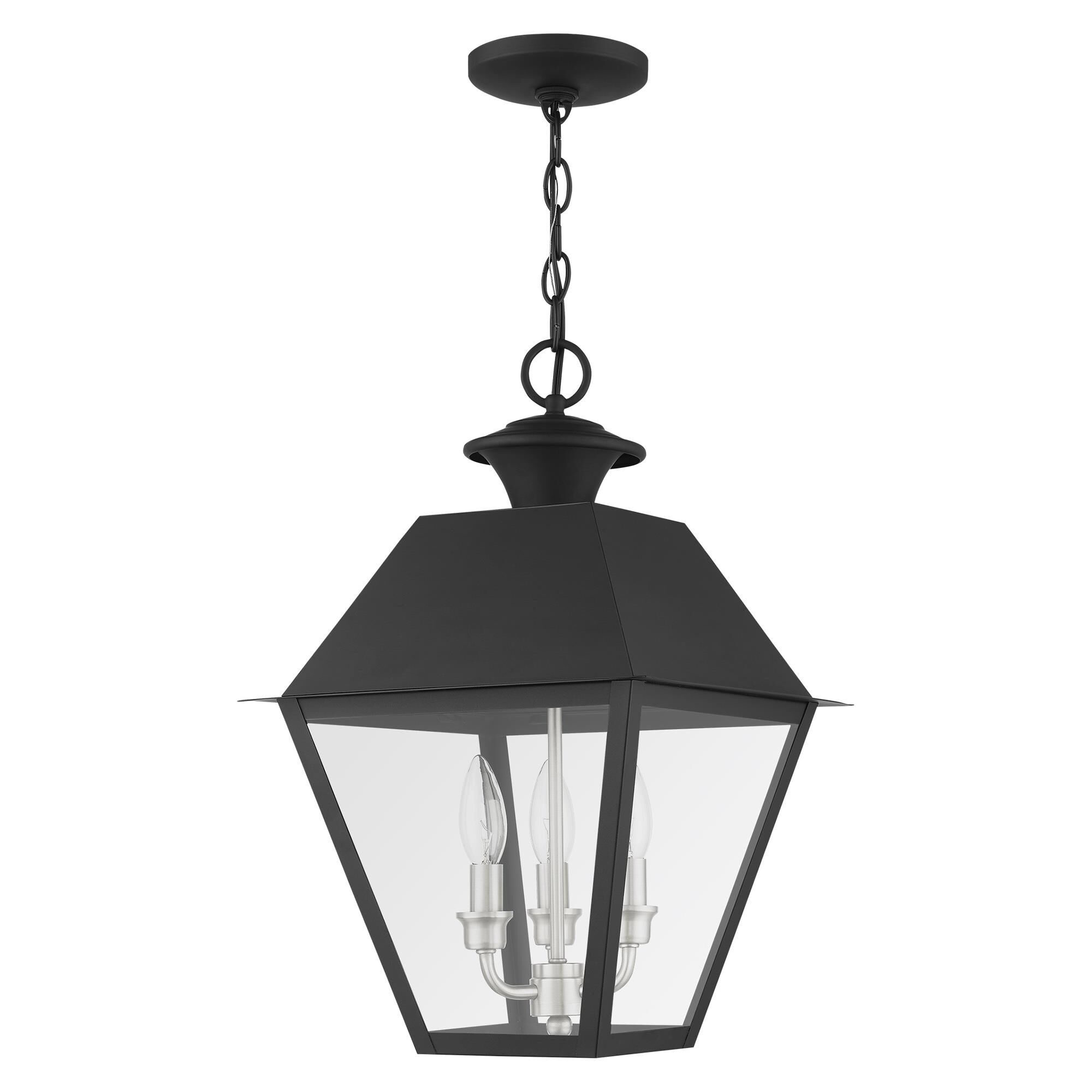 Mansfield 19 Inch Tall 3 Light Outdoor Hanging Lantern by Livex Lighting