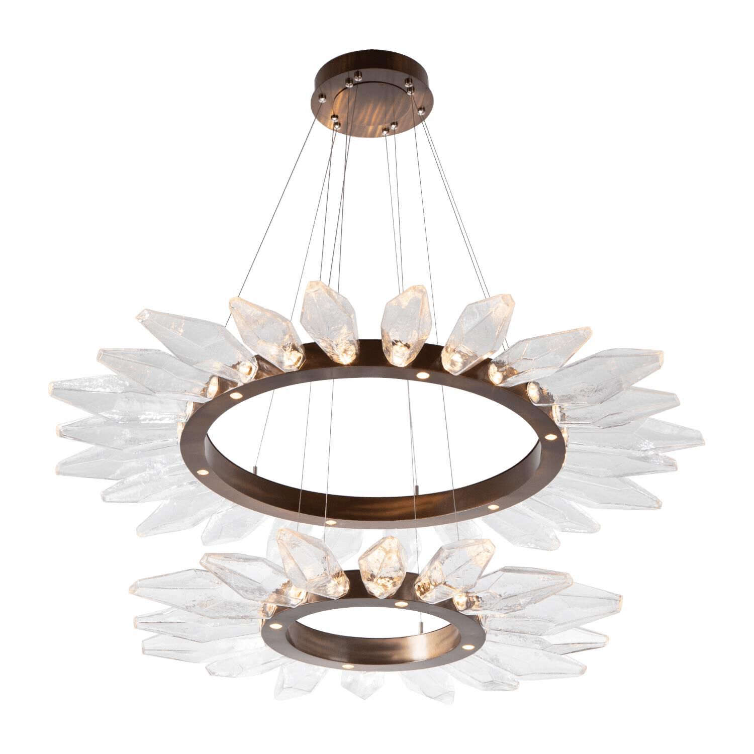 Rock Crystal 56 Inch 50 Light LED Chandelier by Hammerton Studio
