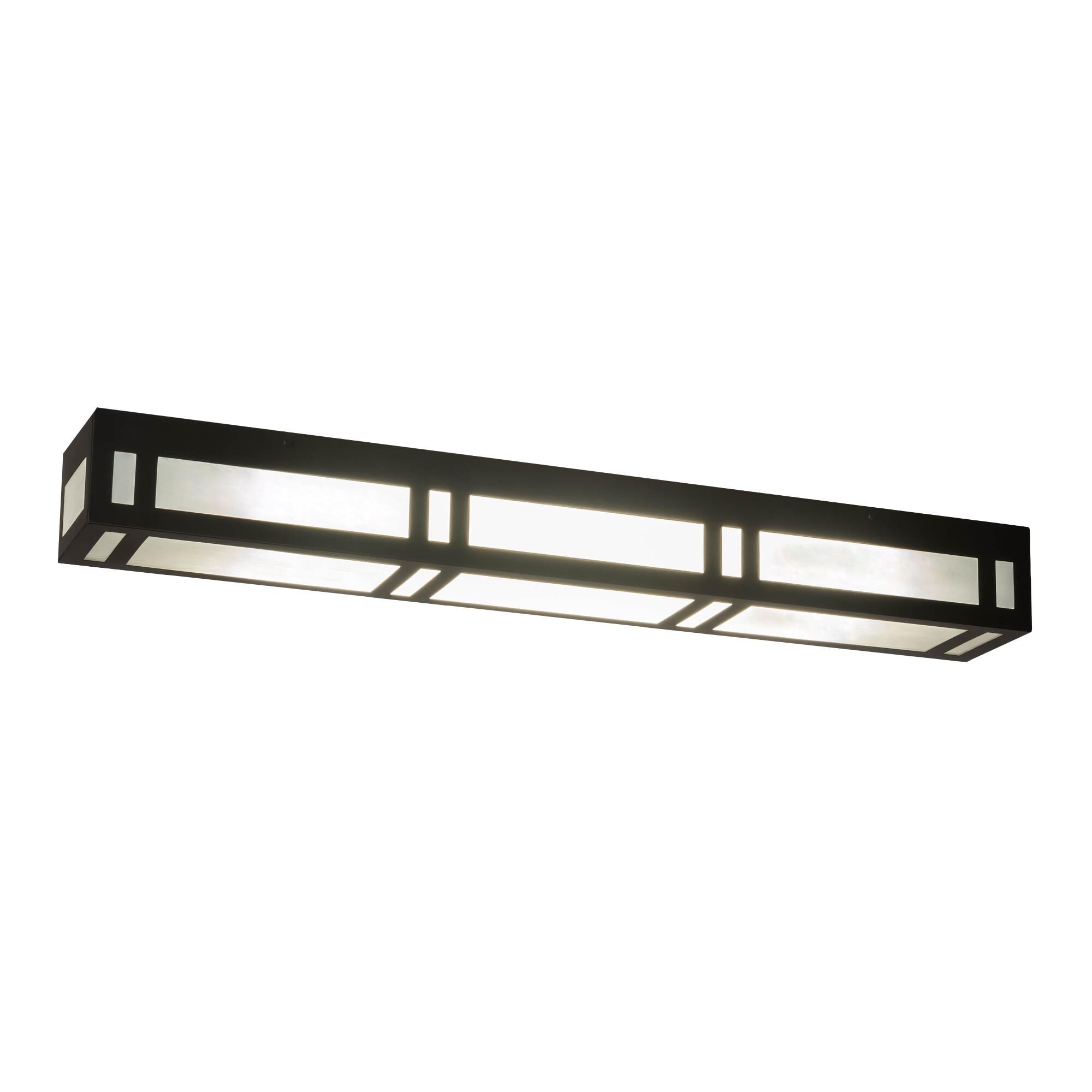 Hyde Park Double Bar Mission 48 Inch 2 Light Flush Mount by Meyda Lighting