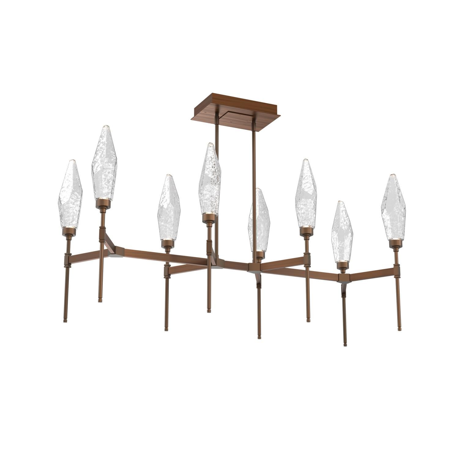 Shown in Burnished Brass finish and Clear glass