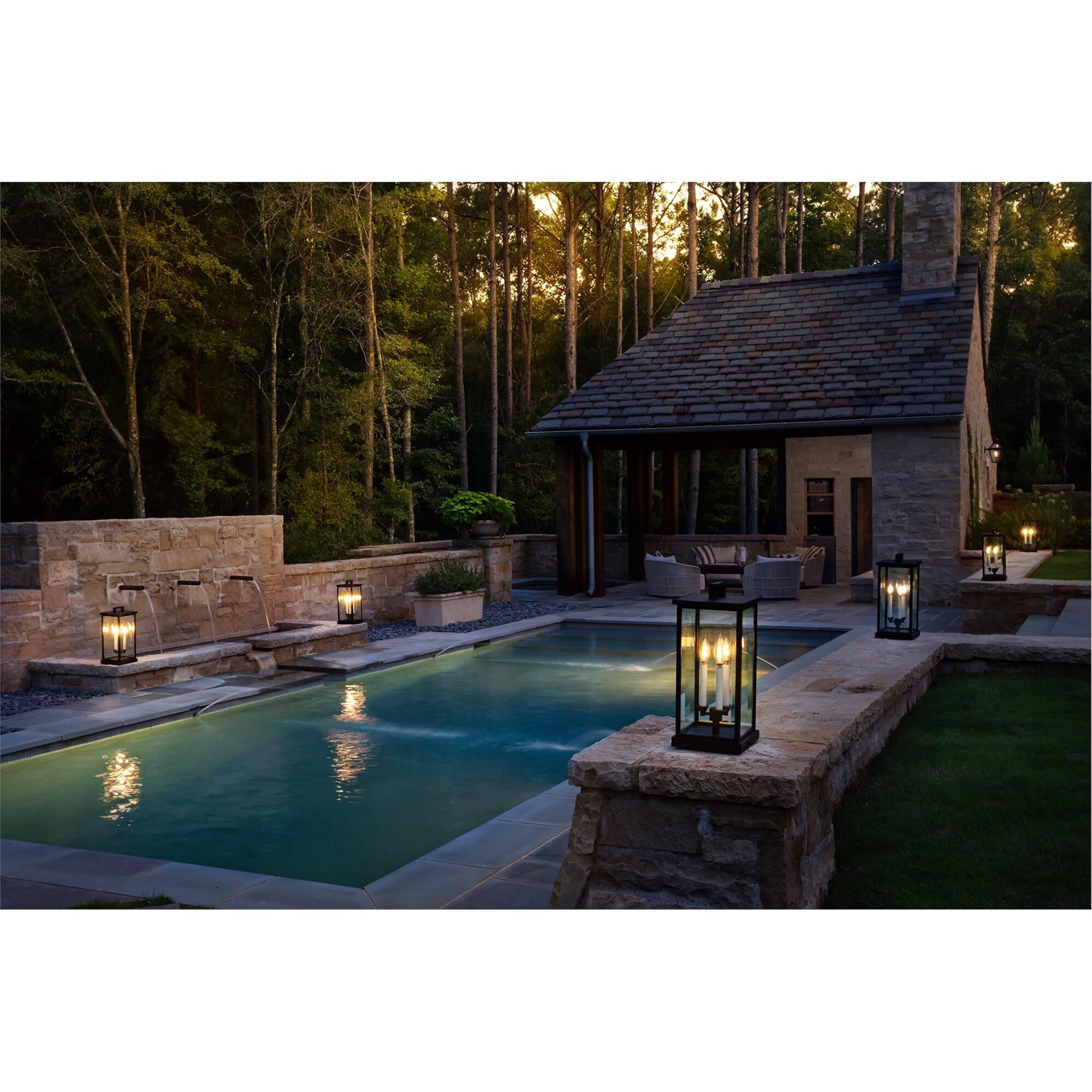 Weymouth 20 Inch Outdoor Pier Lamp,