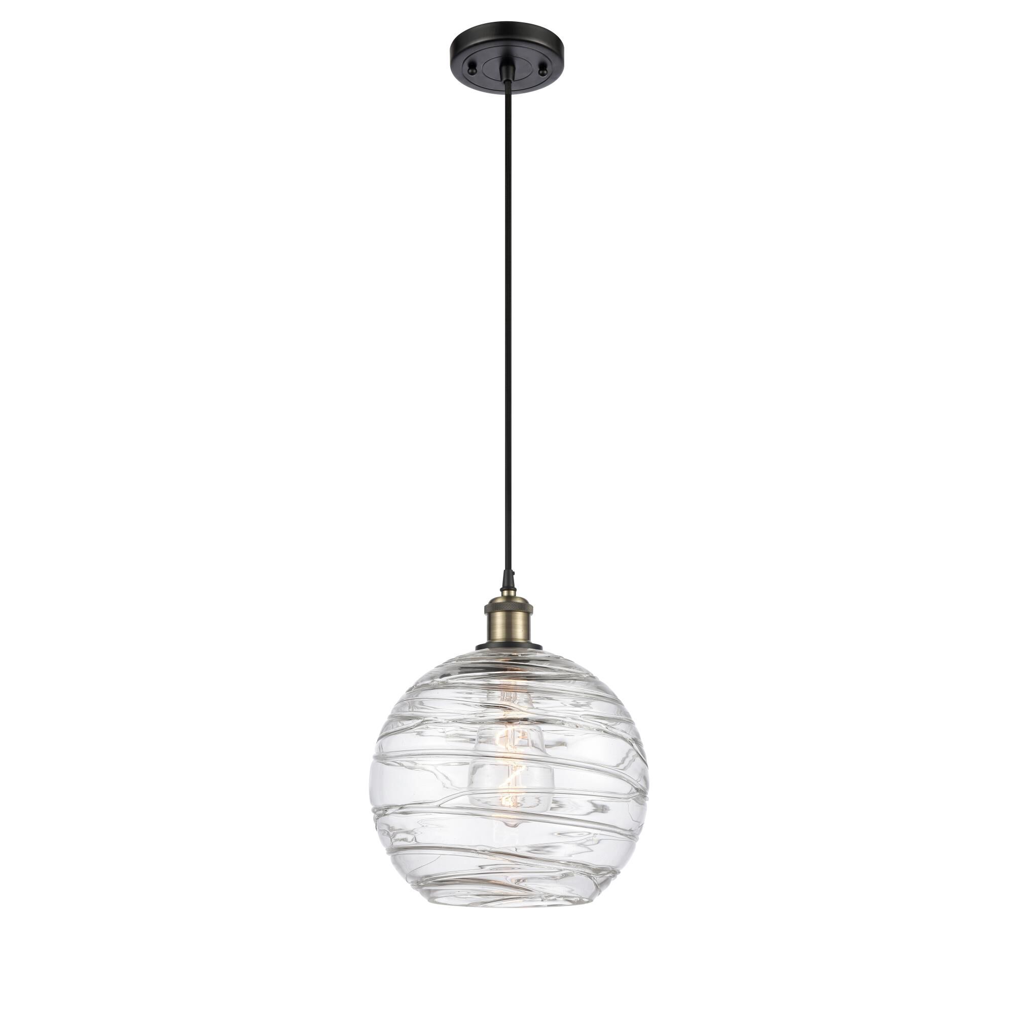 Bruno Marashlian Athens Deco Swirl 10 Inch Mini Pendant by Innovations Lighting