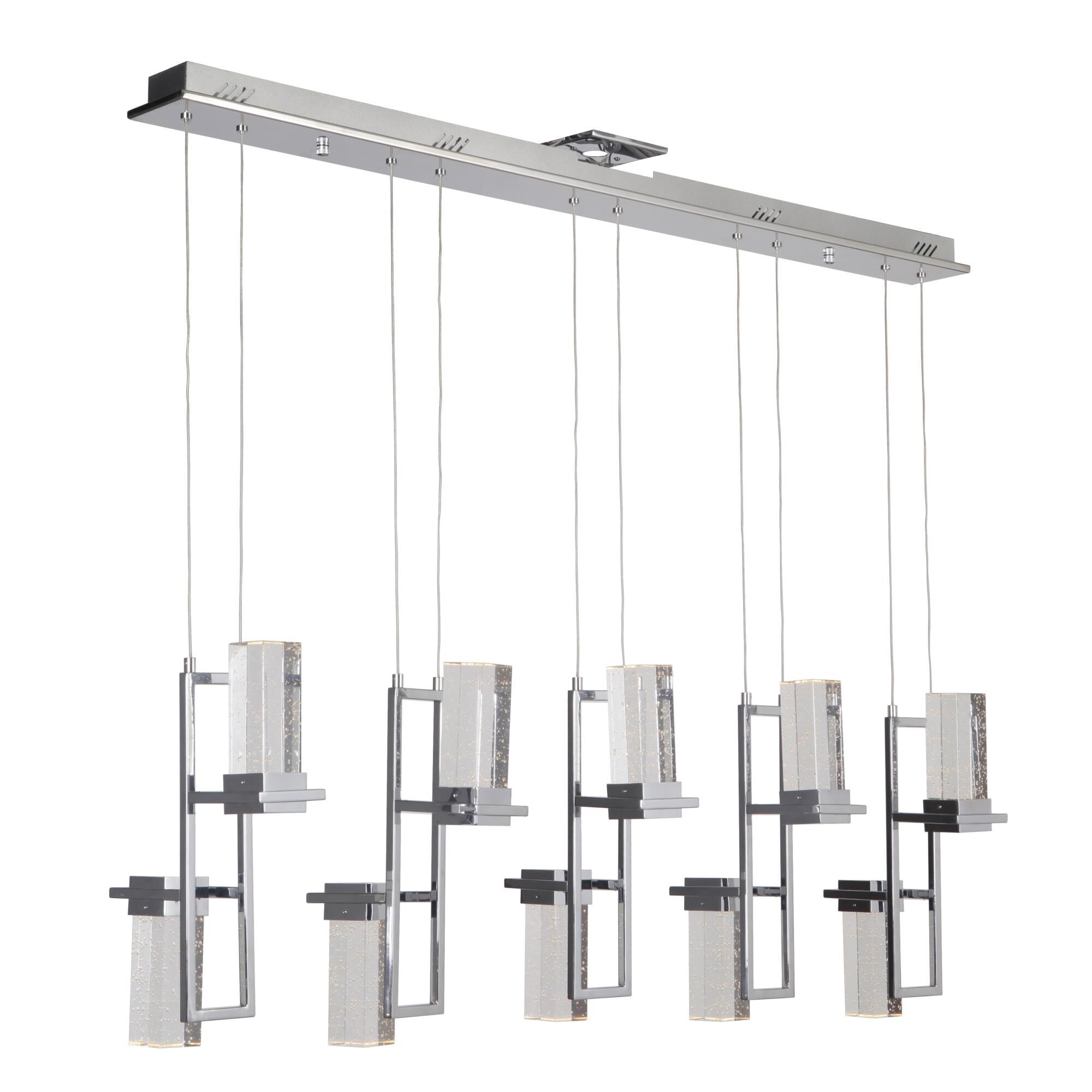 4 Inch 10 Light LED Linear Suspension Light by Craftmade