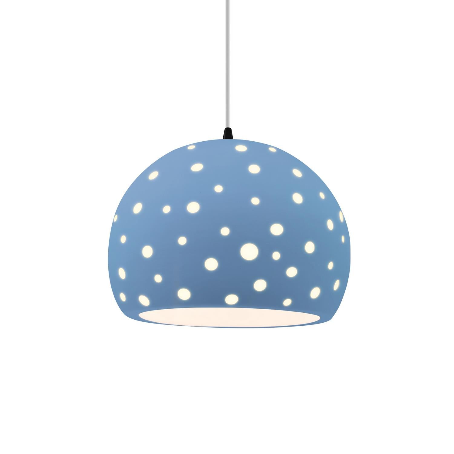Shown in Matte Black finish and Sky Blue shade