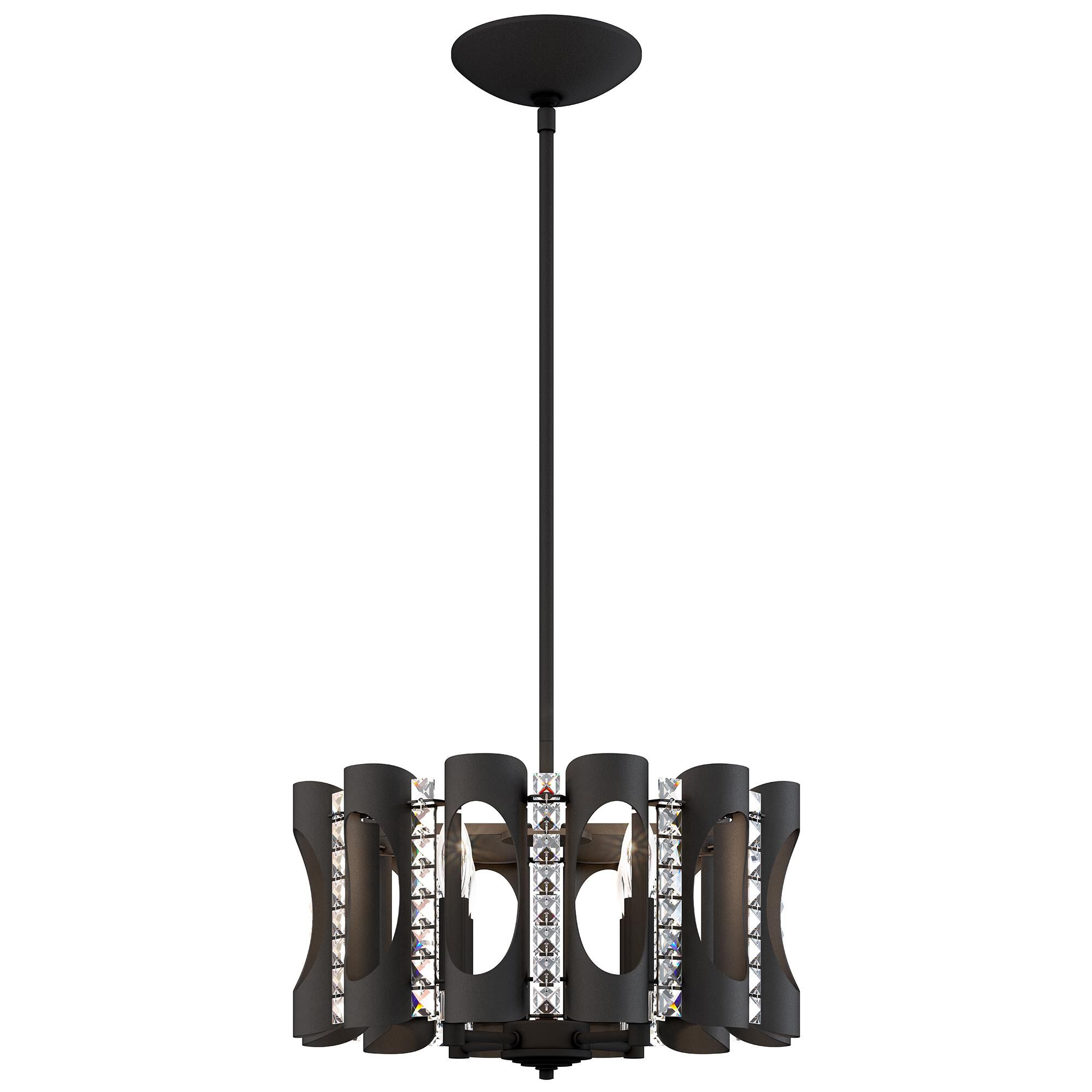 Shown in Black finish and Clear Optic crystal