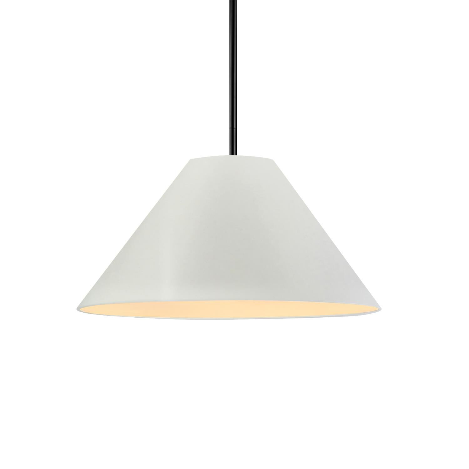 Shown in Matte Black finish and Matte White shade