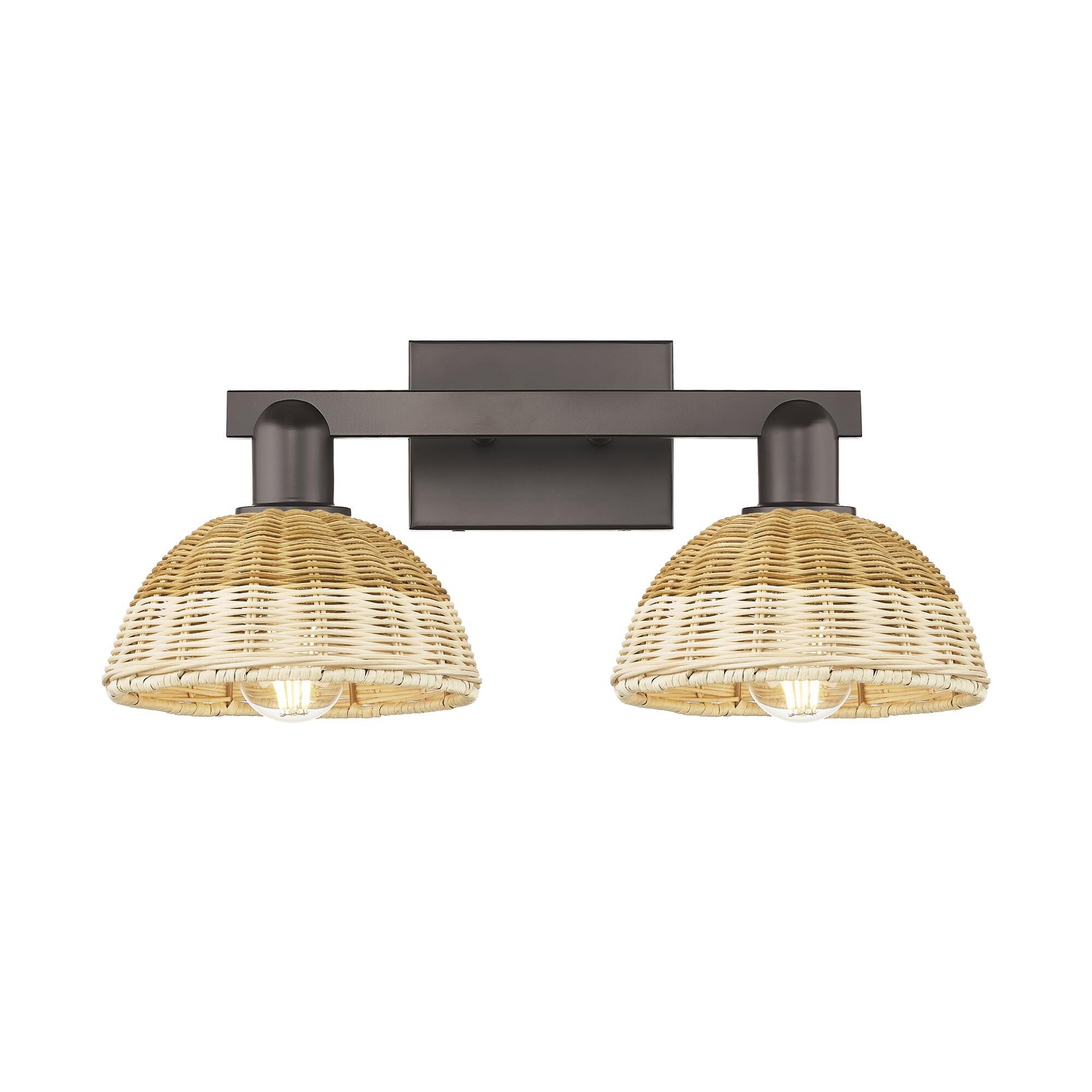 Shown in Oil Rubbed Bronze finish and Natural shade