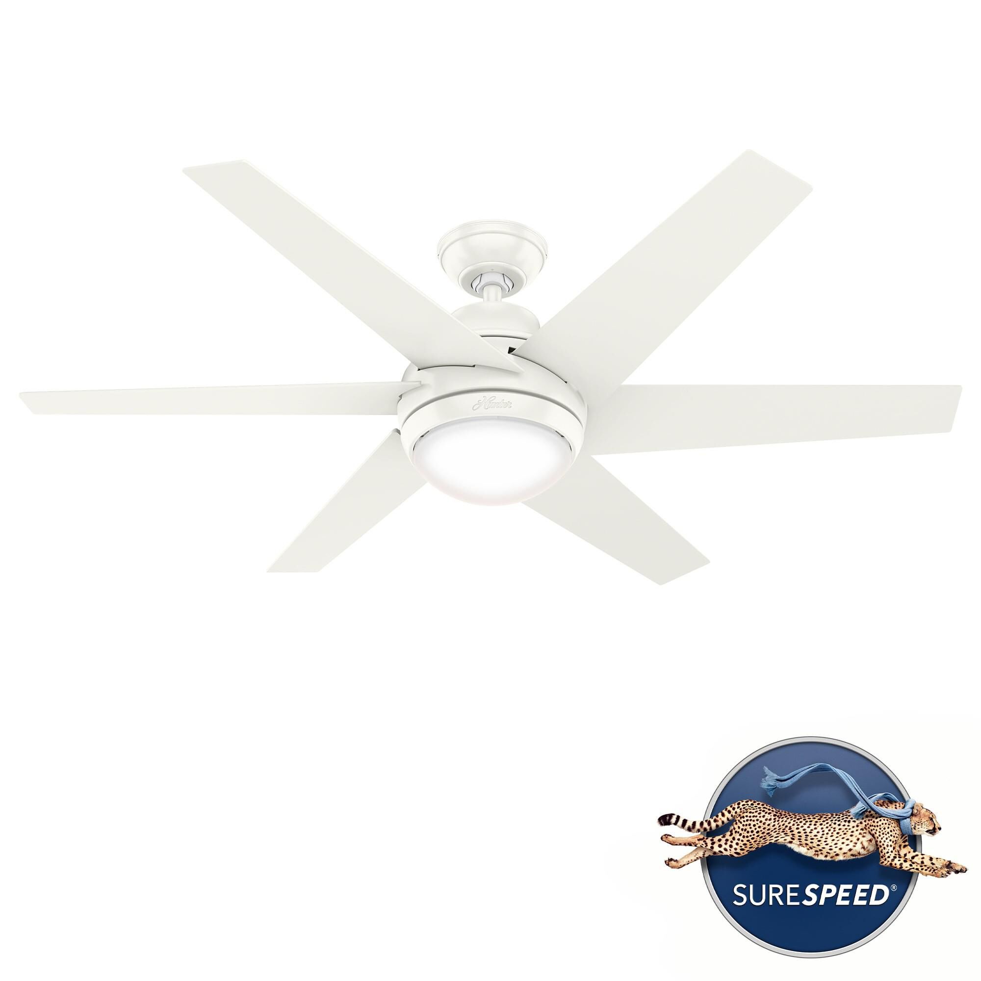Sotto 52 Inch Ceiling Fan with Light Kit by Hunter Fan