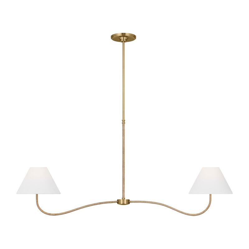 Chapman & Myers Laguna Medium Linear Chandelier by Visual Comfort Studio
