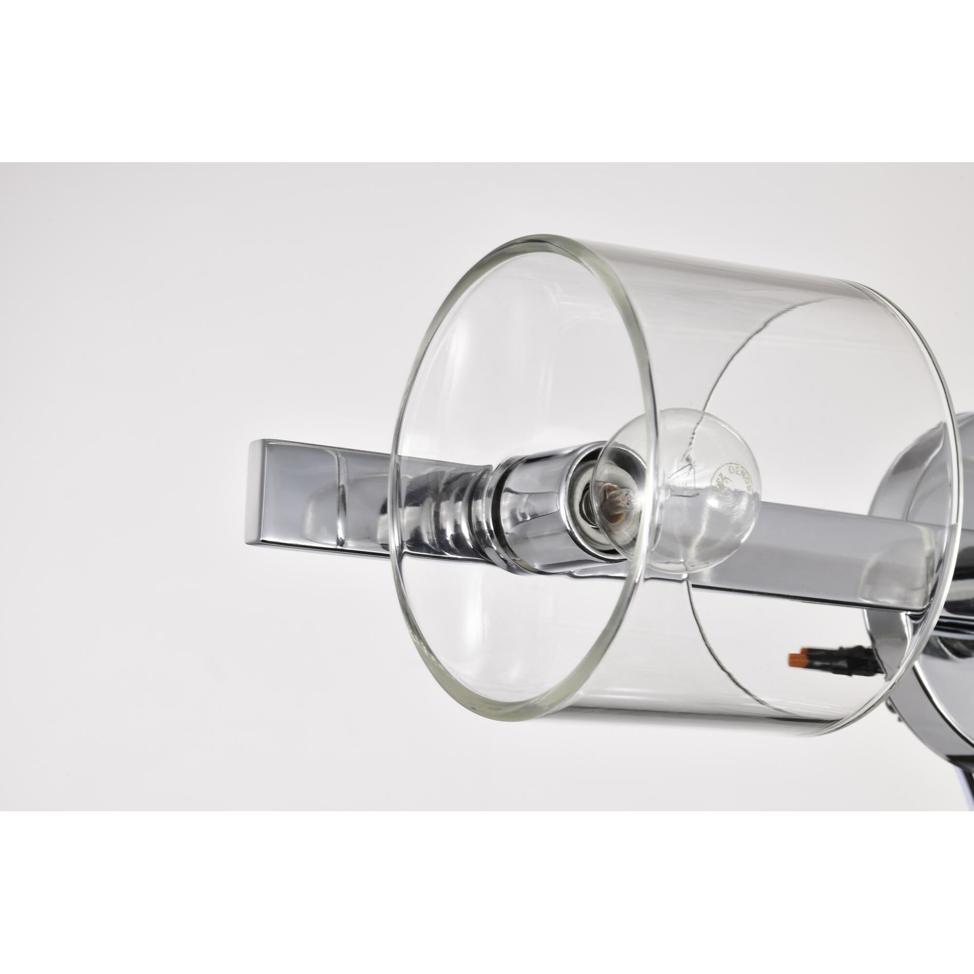 Shown in Polished Nickel finish and Clear glass