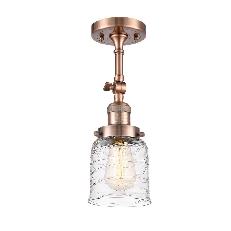 Bruno Marashlian Small Bell 5 Inch 1 Light Semi Flush Mount by Innovations Lighting