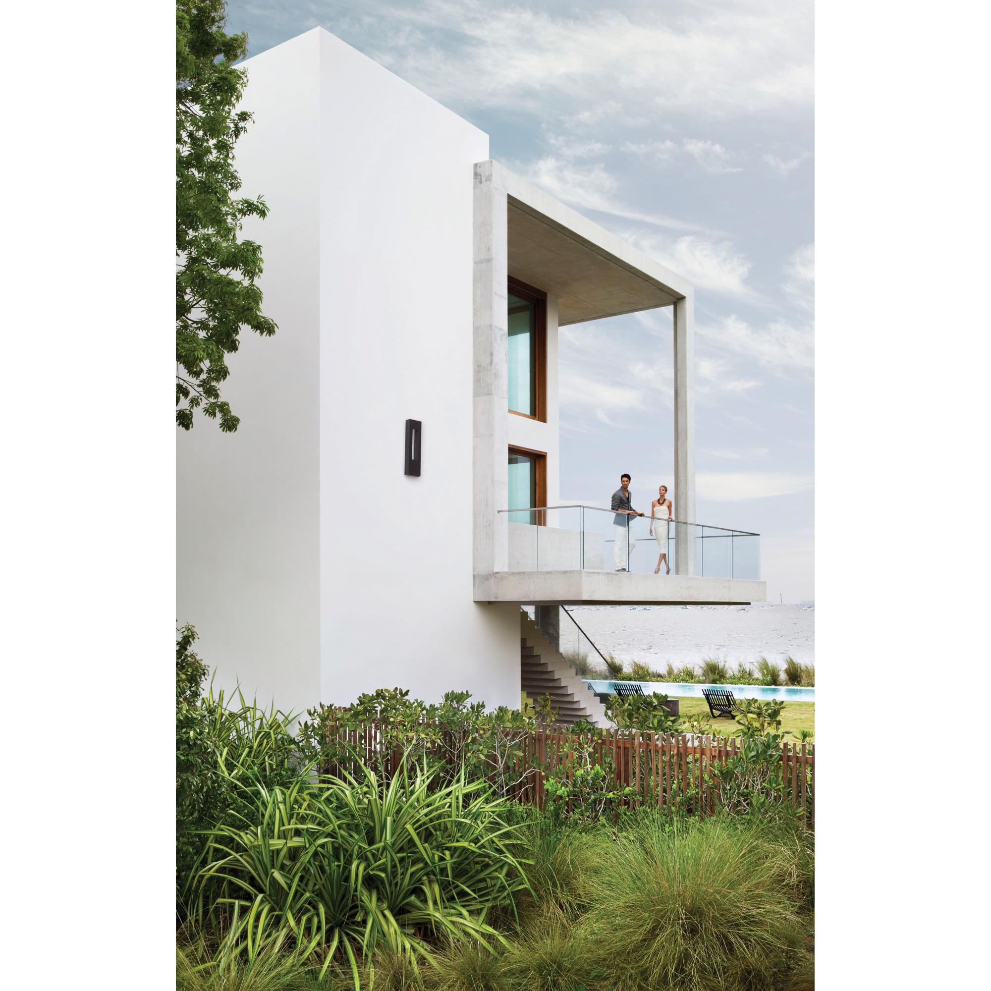 Atlantis 36 Inch Tall 3 Light Outdoor Wall Light by Hinkley Lighting