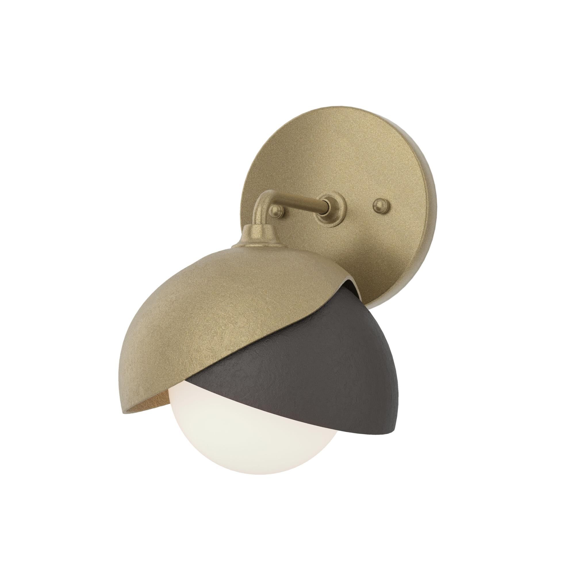 Shown in Soft Gold finish and Opal glass and Oil Rubbed Bronze (14) accent