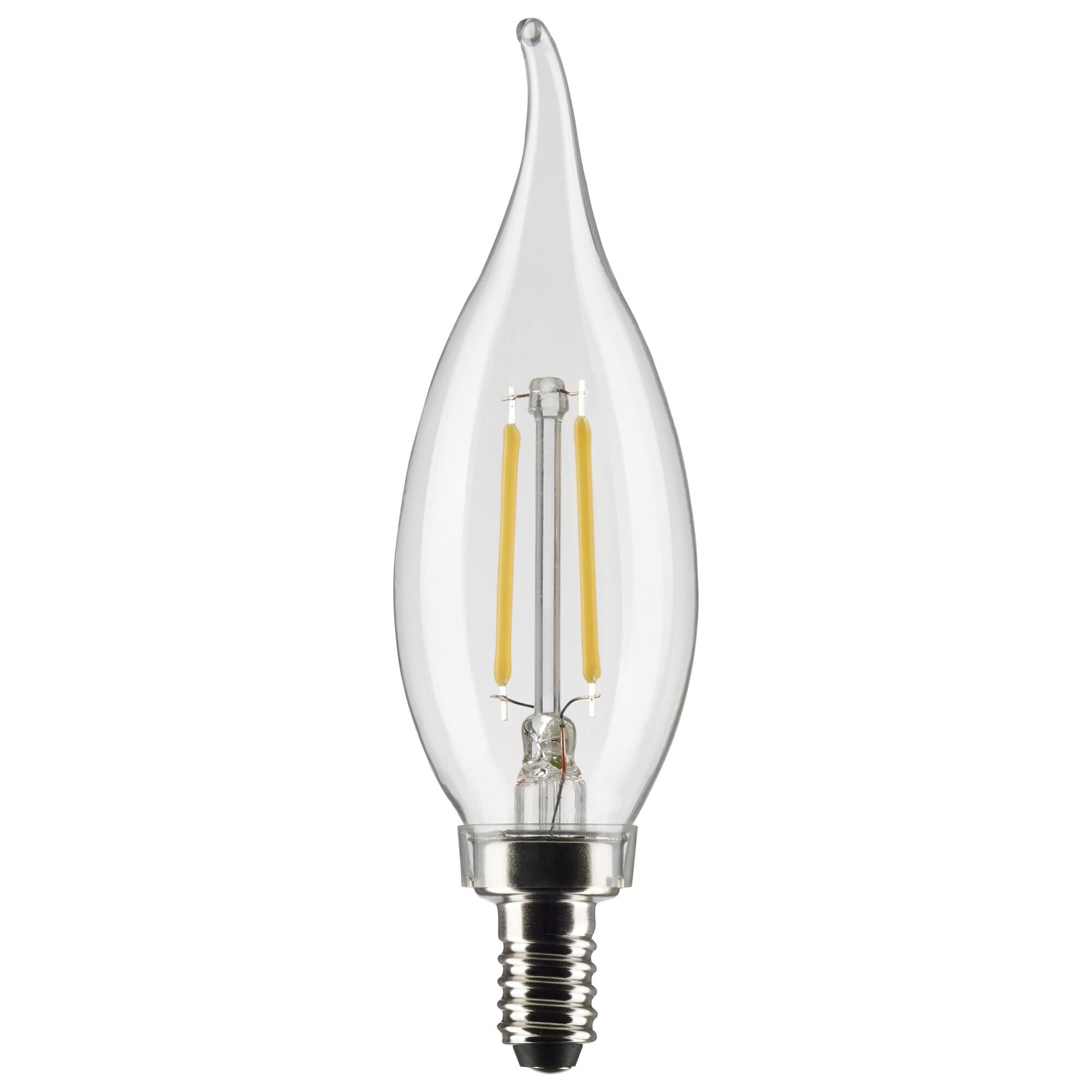 Dimmable 3 Watt 2700K CA10 LED Light Bulb by Satco