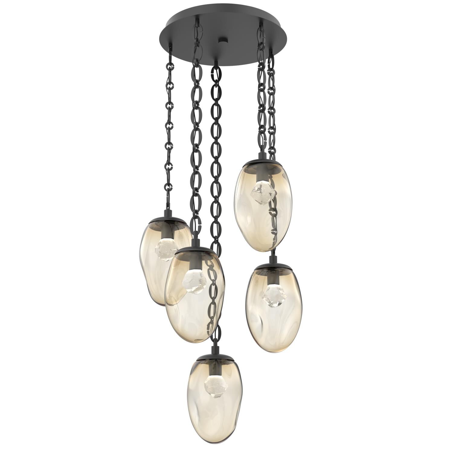 Levi Wilson Meteo Led 22 Inch Multi Light Pendant by Hammerton Studio