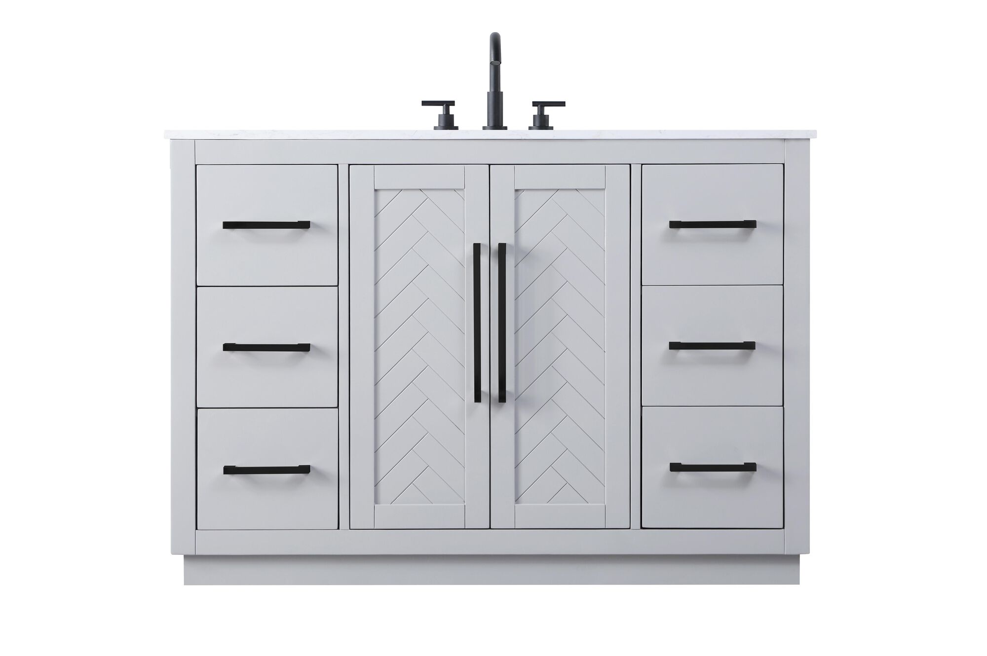 Shown in Grey finish