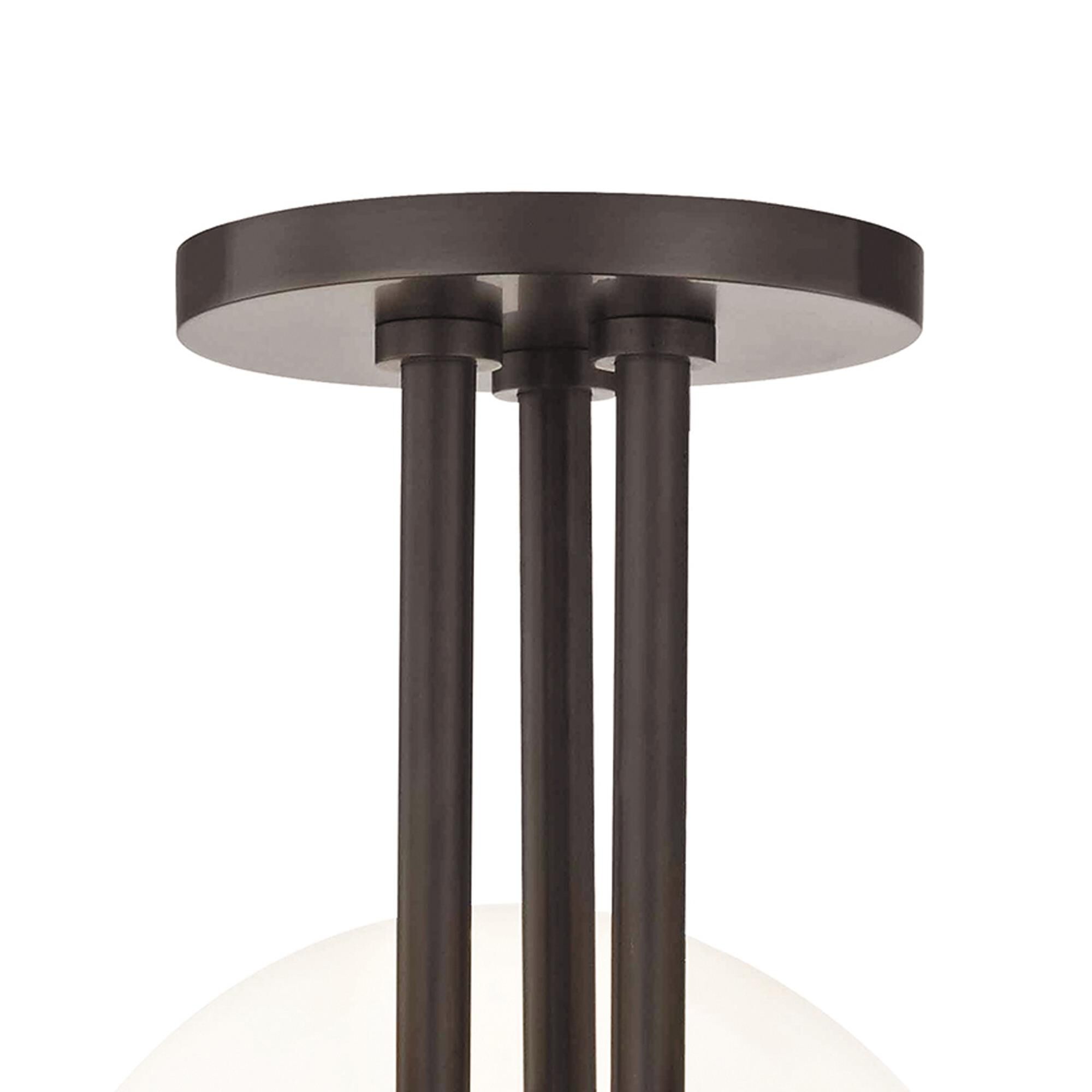 Shown in Old Bronze finish and Opal Glossy glass