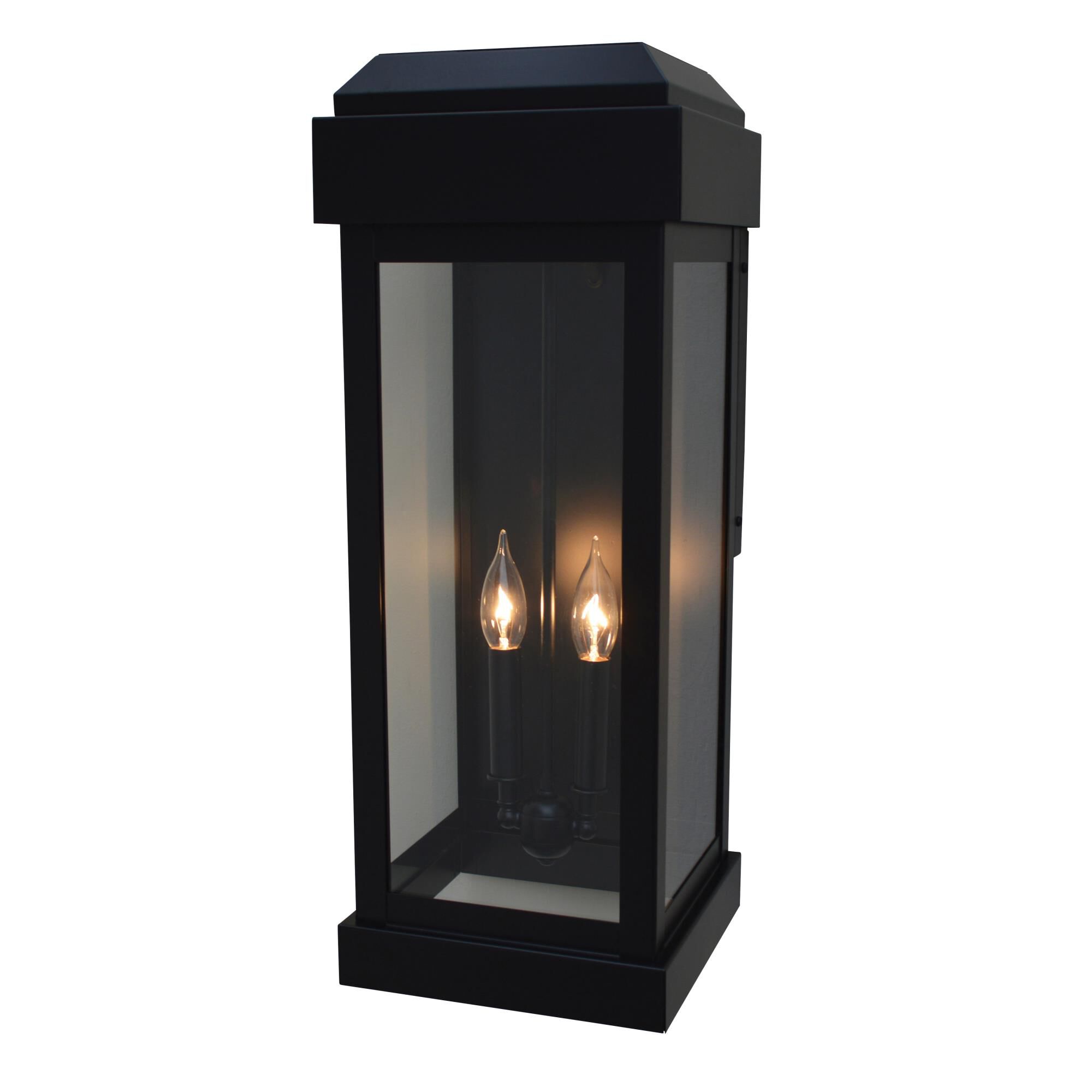 Shown in Satin Black finish and Clear glass