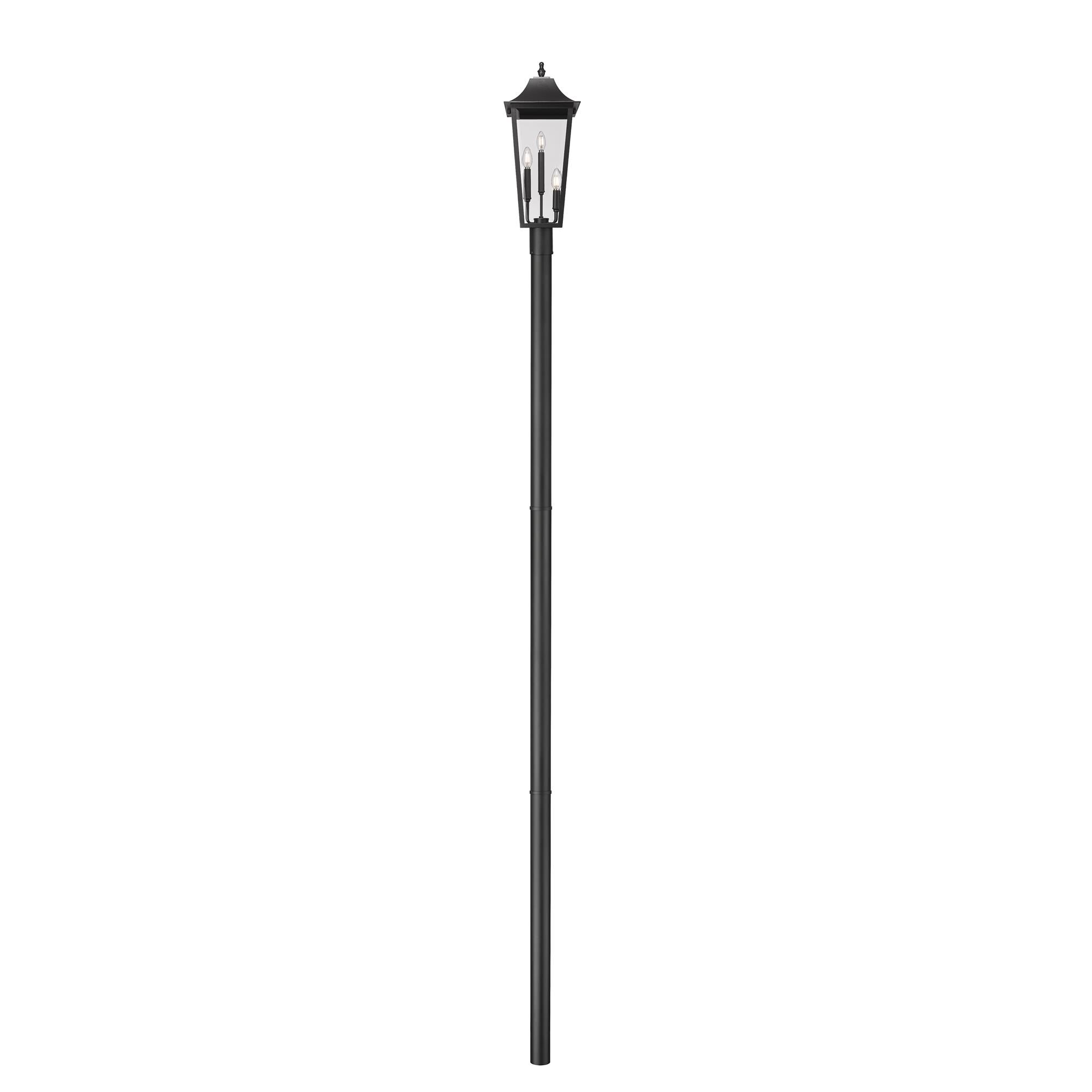 Shown in Black finish and Clear Beveled glass and Clear Beveled shade