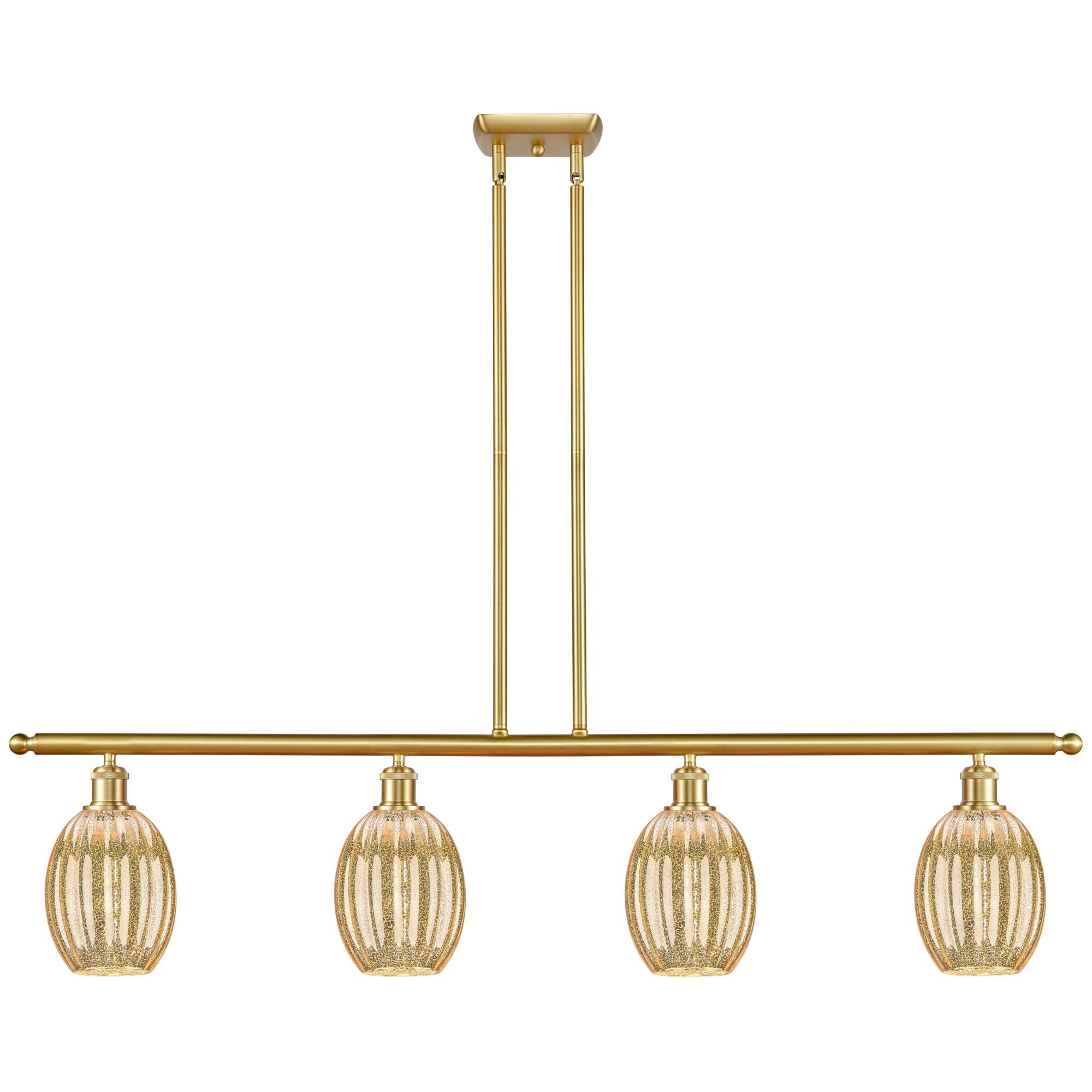 Shown in Satin Gold finish and Mercury glass