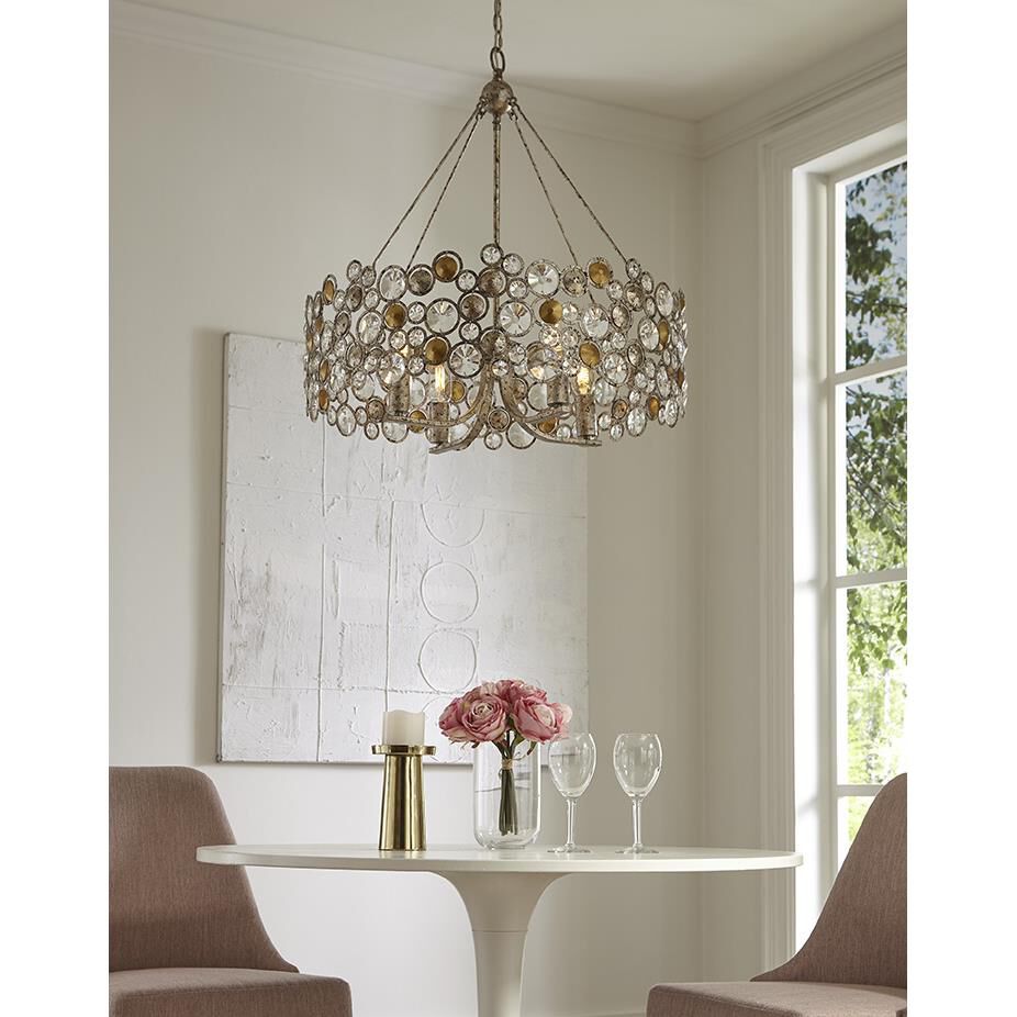 Shown in Antique Silver Leaf finish