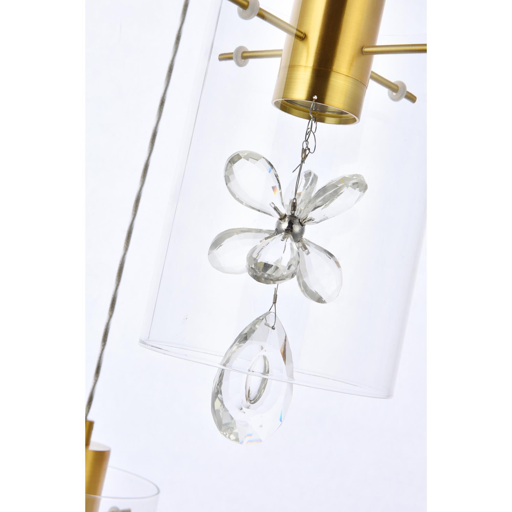 Shown in Gold finish and Clear Royal Cut crystal