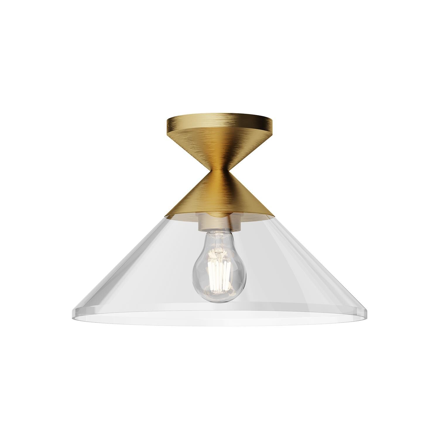 Mauer 12 Inch 1 Light Semi Flush Mount by Alora Mood