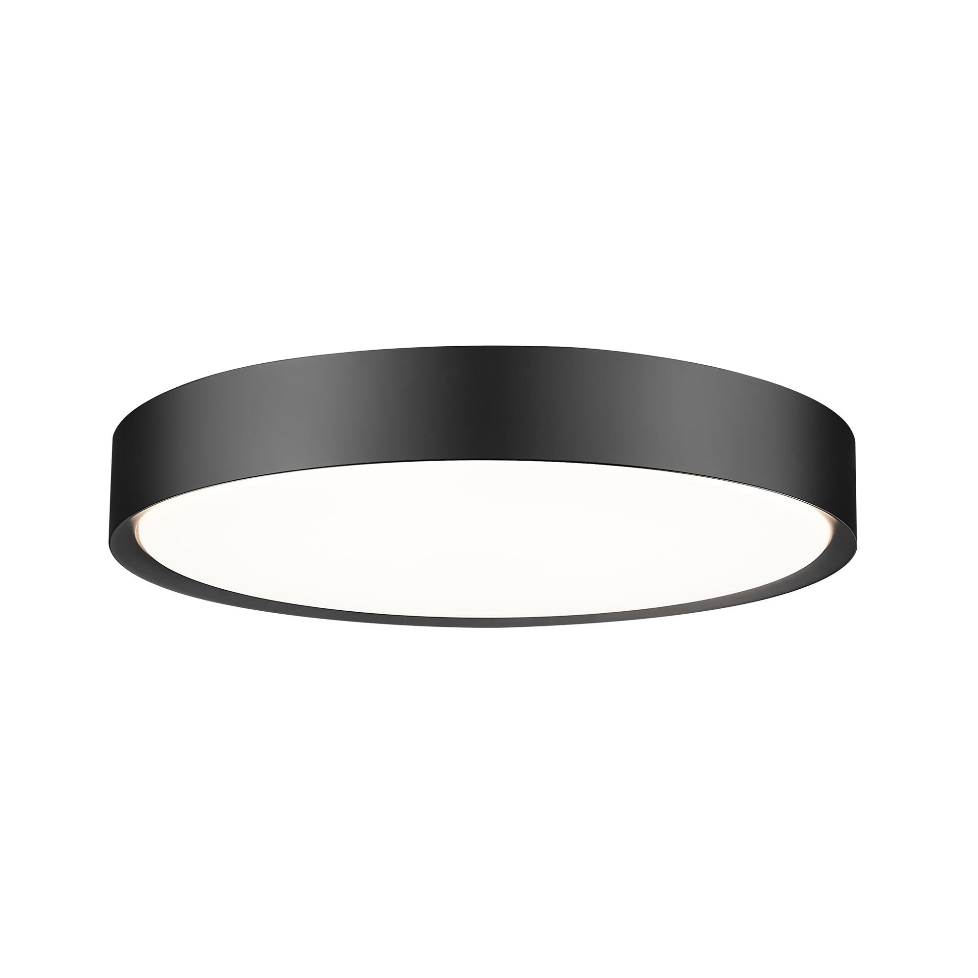 Shown in Matte Black finish and Frosted glass and Frosted shade
