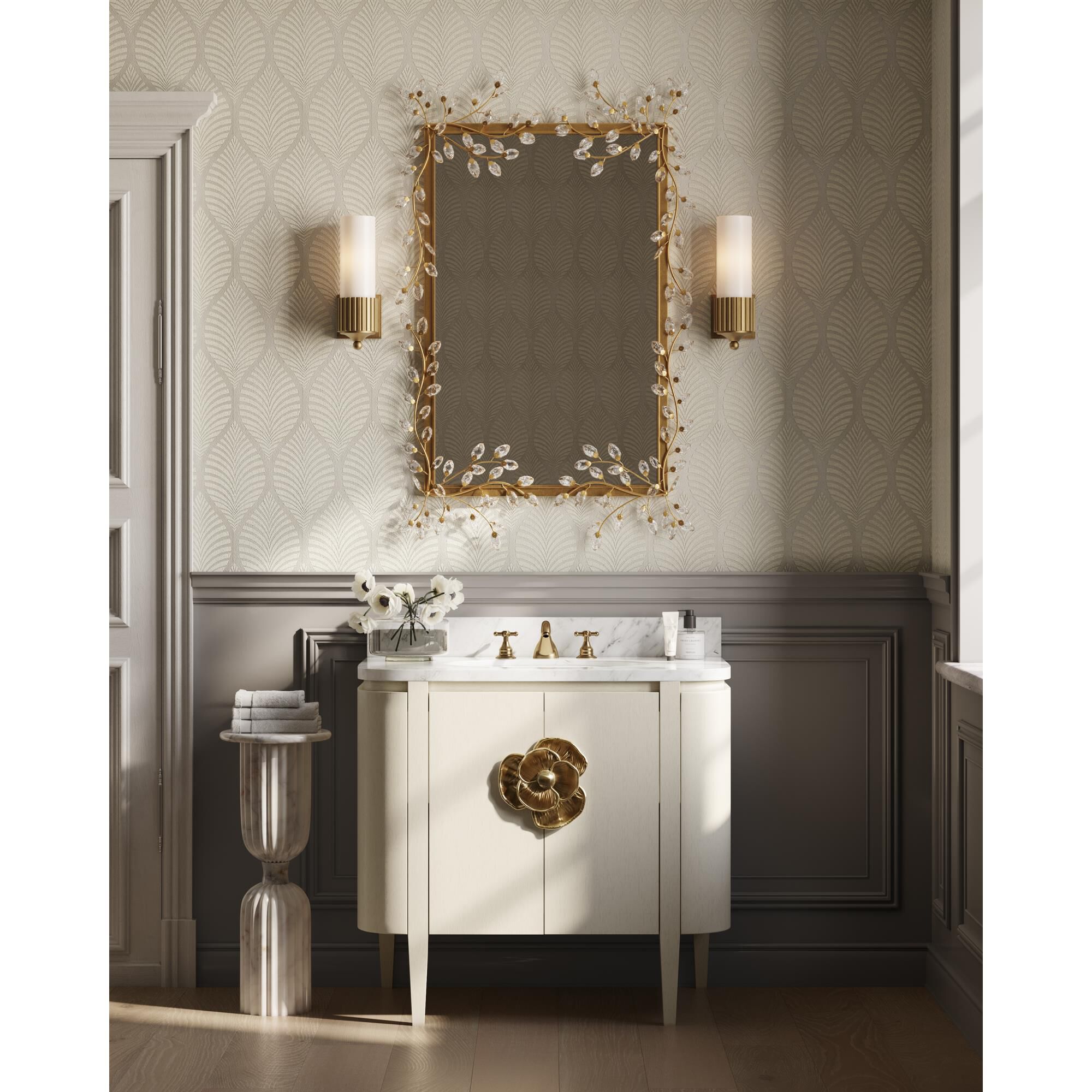 Briallen 36 Inch Bath Vanity by Currey and Company
