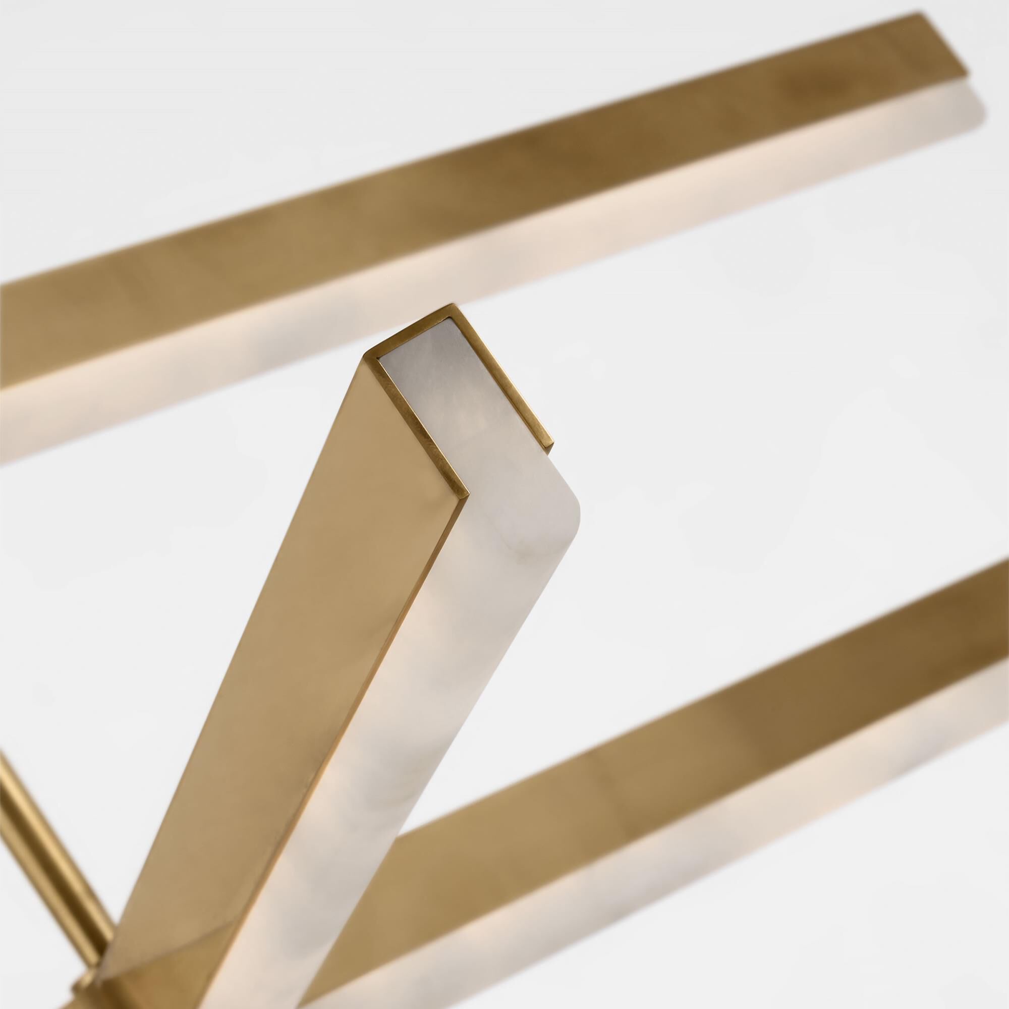 Shown in Hand Rubbed Antique Brass finish and Alabaster Diffuser glass