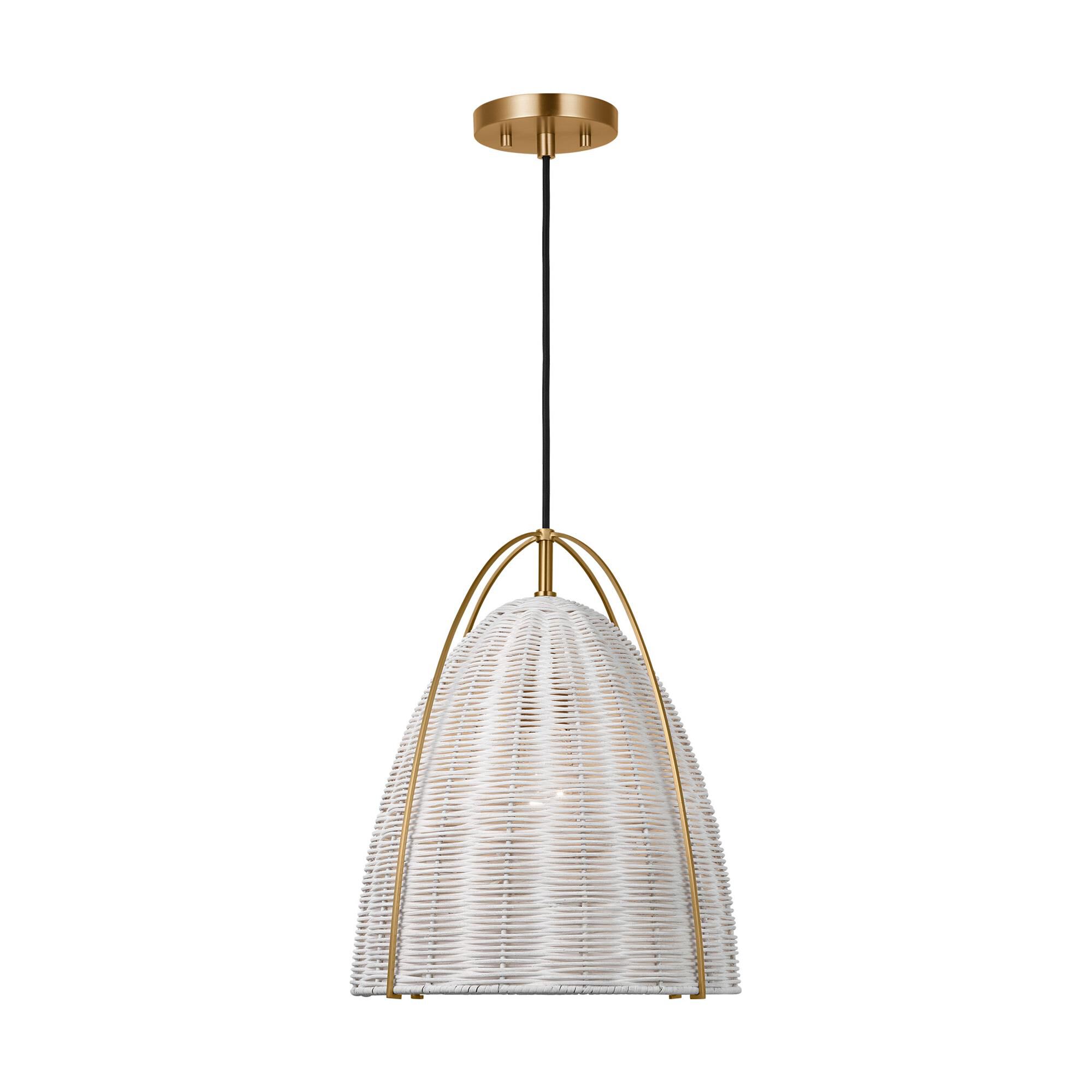 Shown in Chalk Wicker finish and Chalk Wicker shade