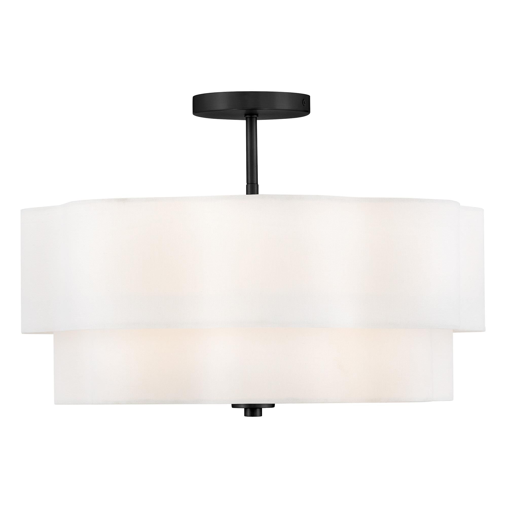 Gwen 20 Inch 4 Light Semi Flush Mount,