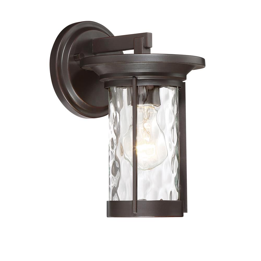 Shown in Satin Bronze finish and Clear Water glass and Clear Water shade