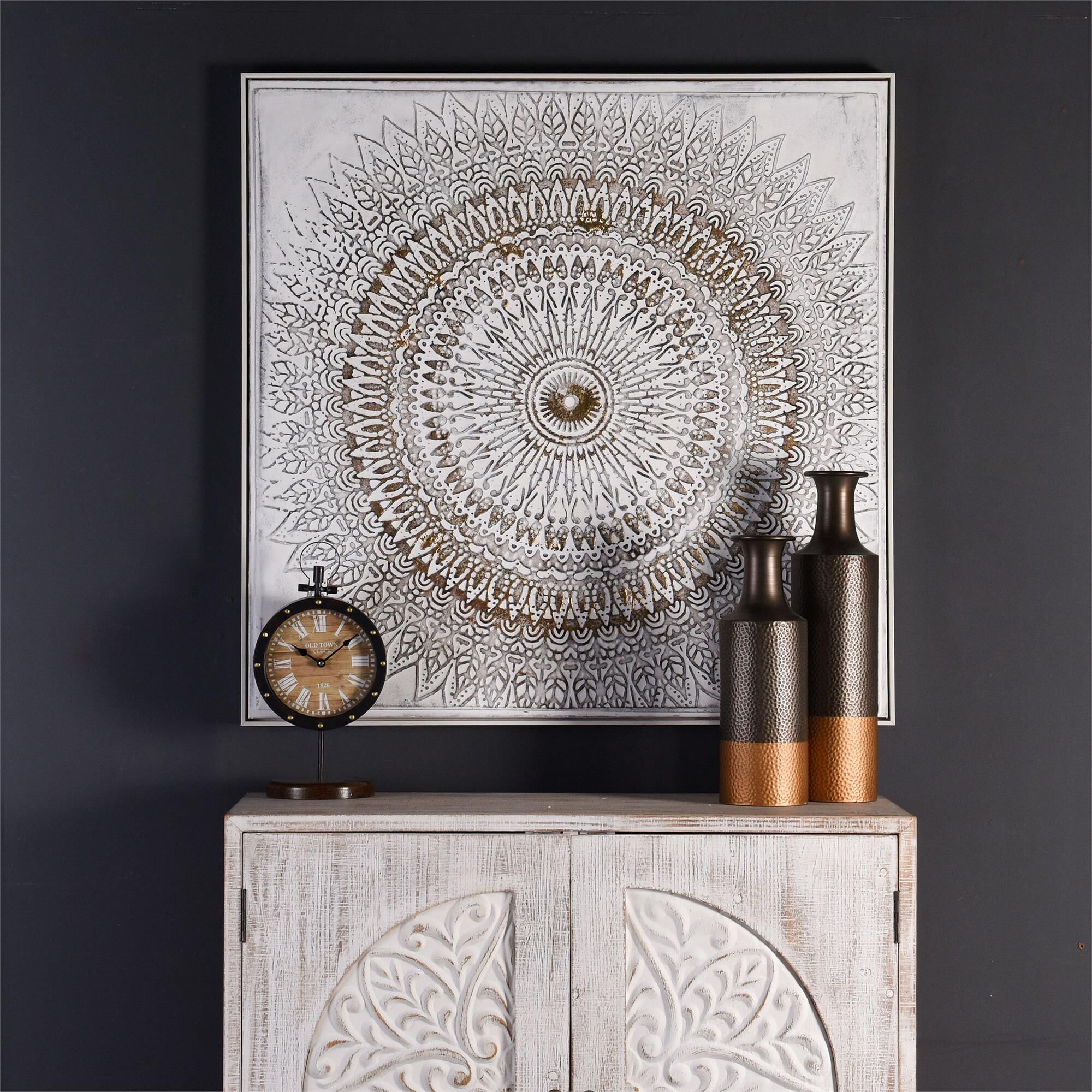 Shown in White And Gold finish