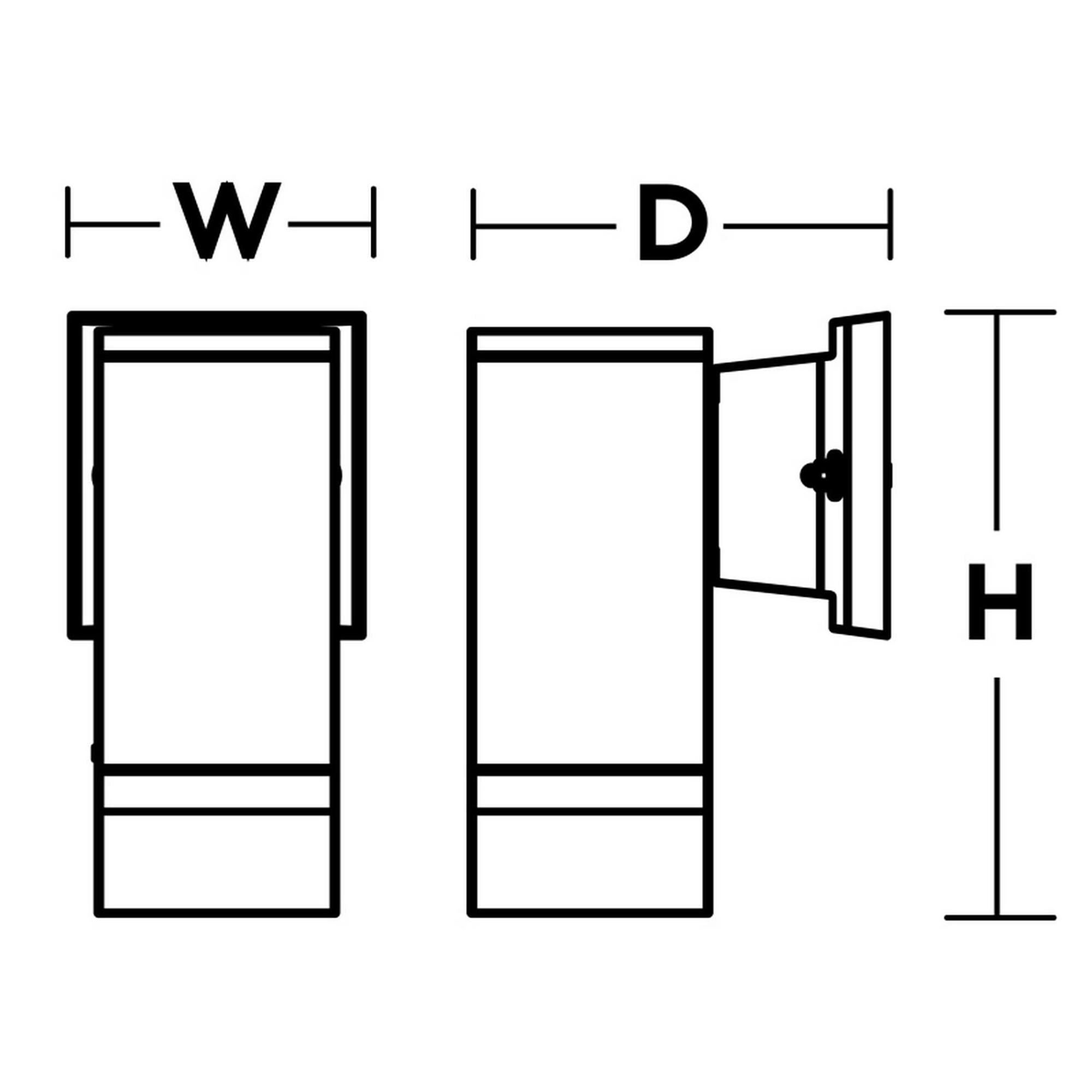 AFX Lighting Edmund 7 Inch Tall LED Outdoor Wall Light