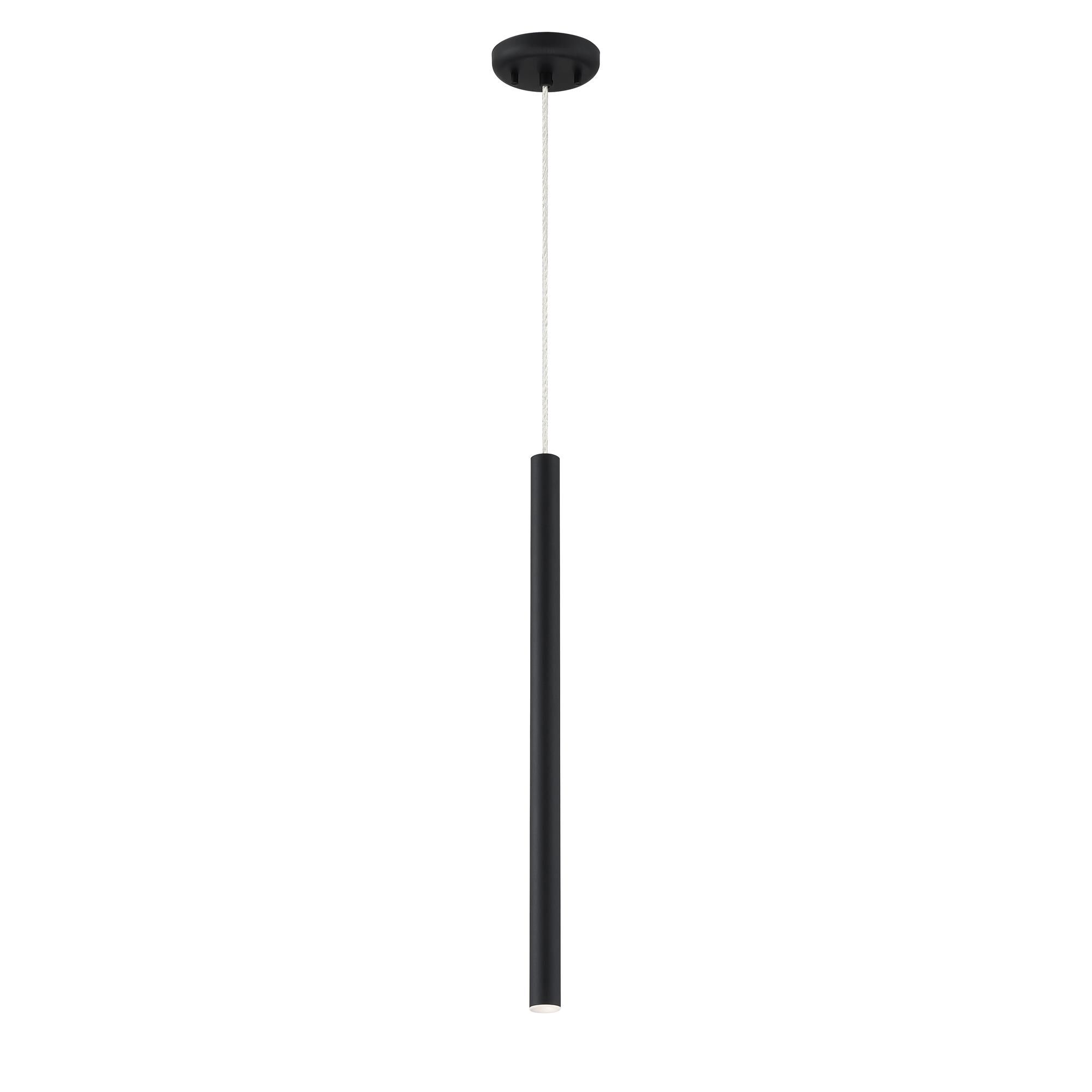Shown in Matte Black finish and Steel glass and Steel shade