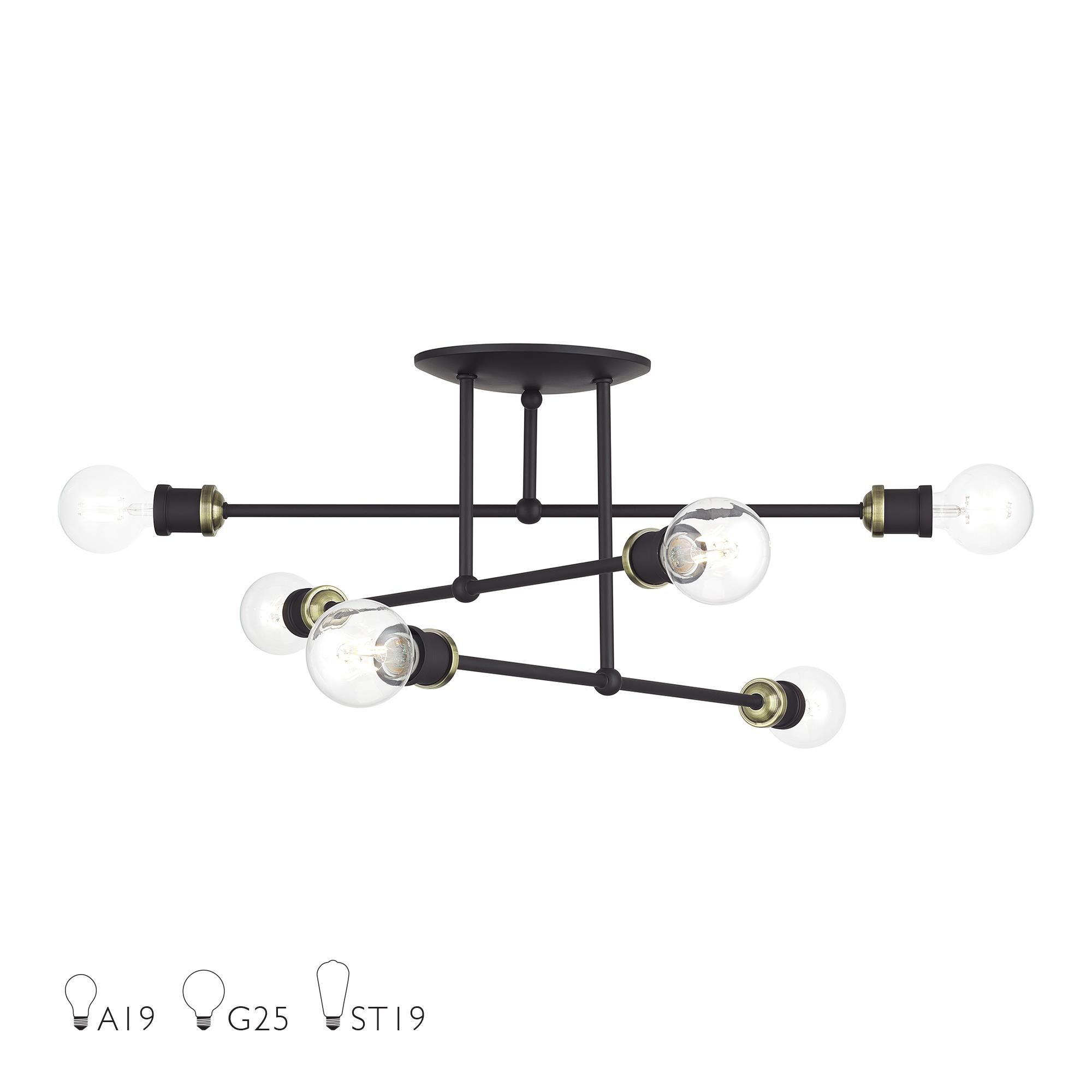 Shown in Bronze with Antique Brass Accents finish