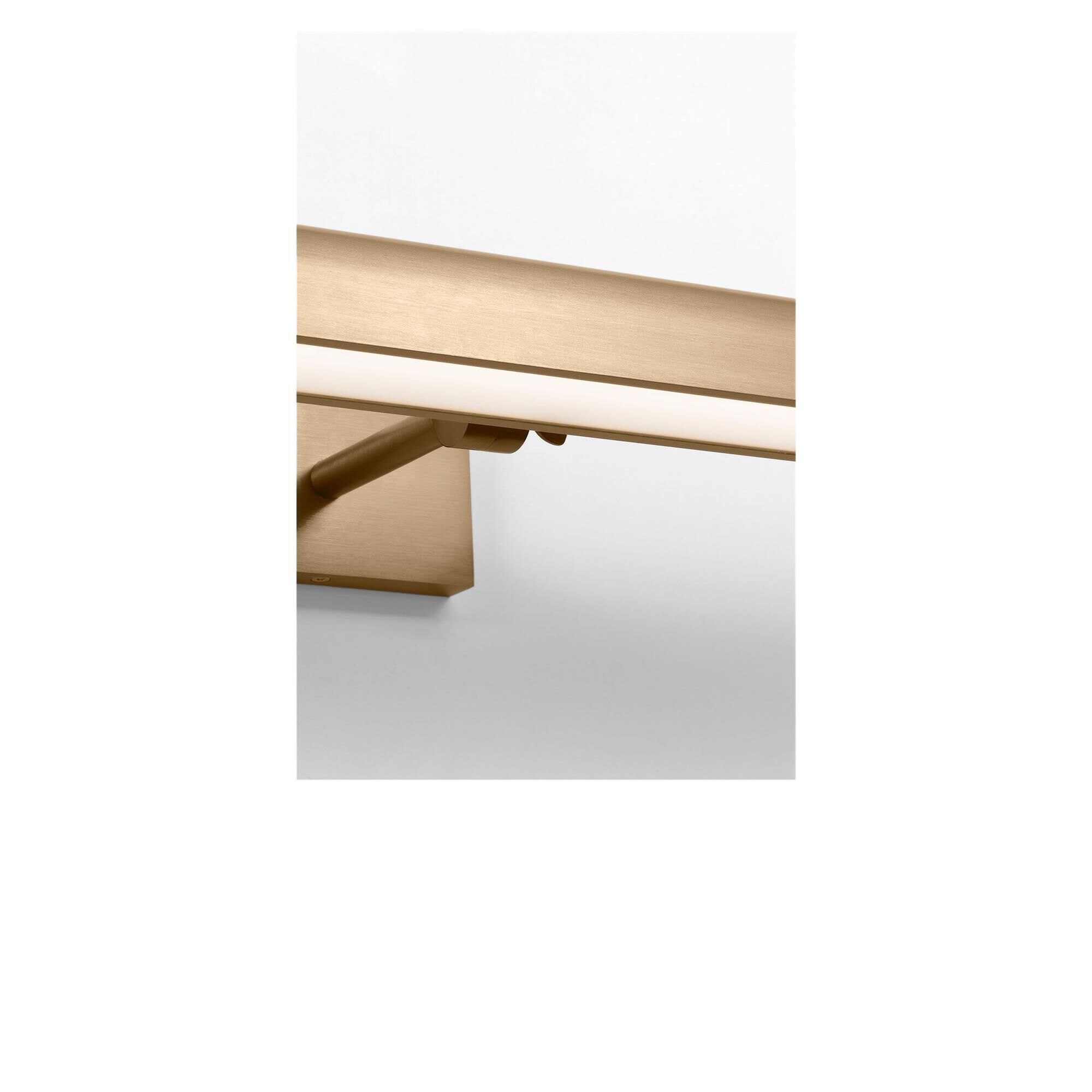 Shown in Satin Brass finish and White Acrylic Diffuser shade