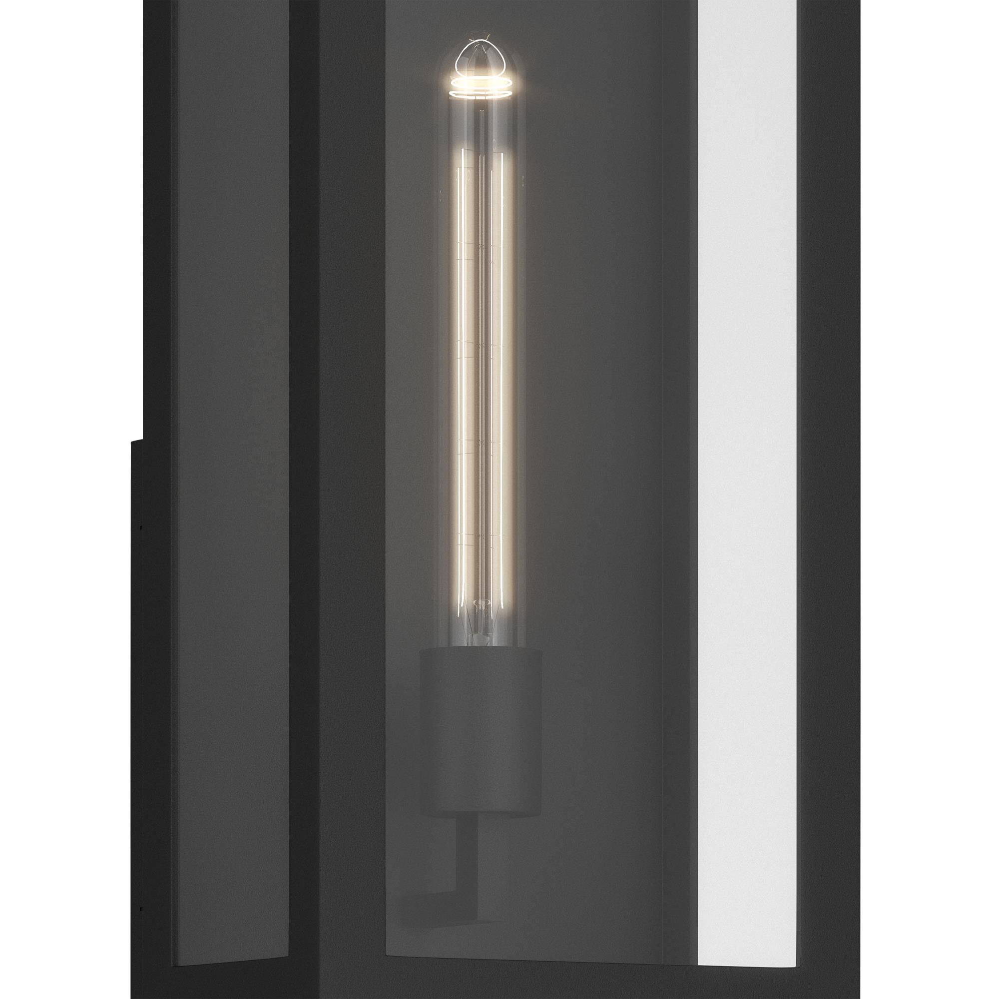 Shown in Textured Black finish and Clear glass