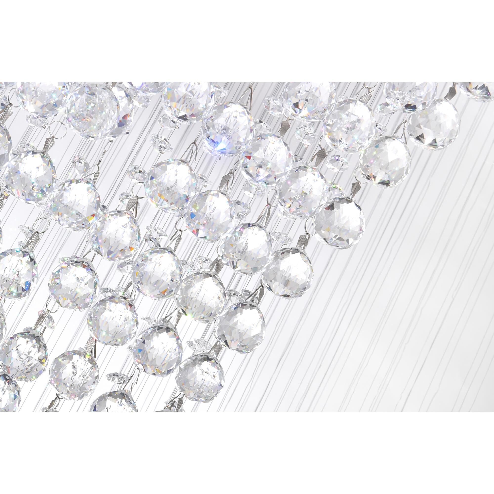 Shown in Chrome finish and K9 Clear crystal