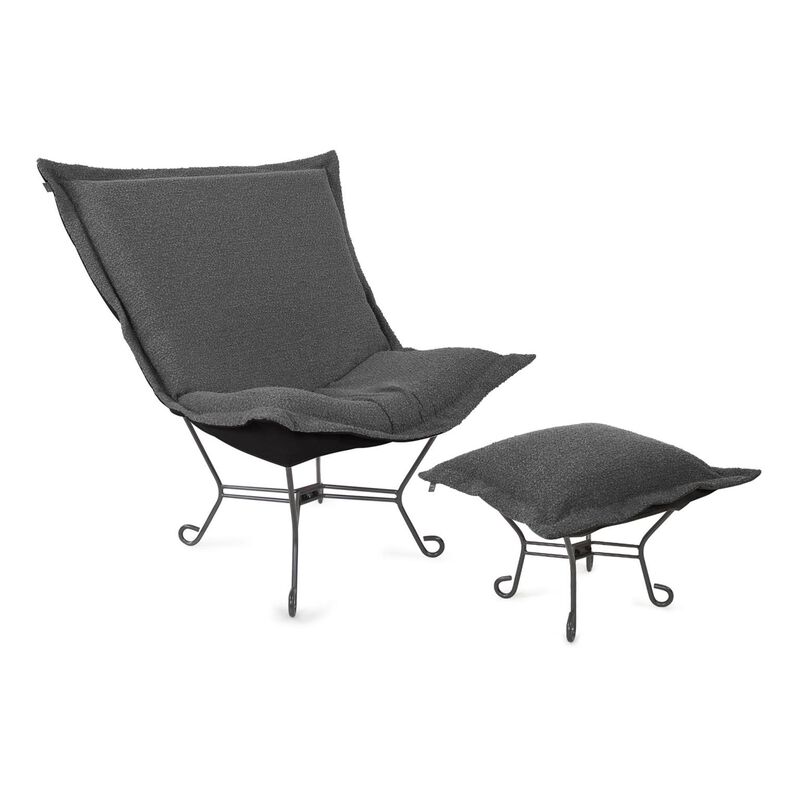 The Barbet Puff Accent Chair by Howard Elliott