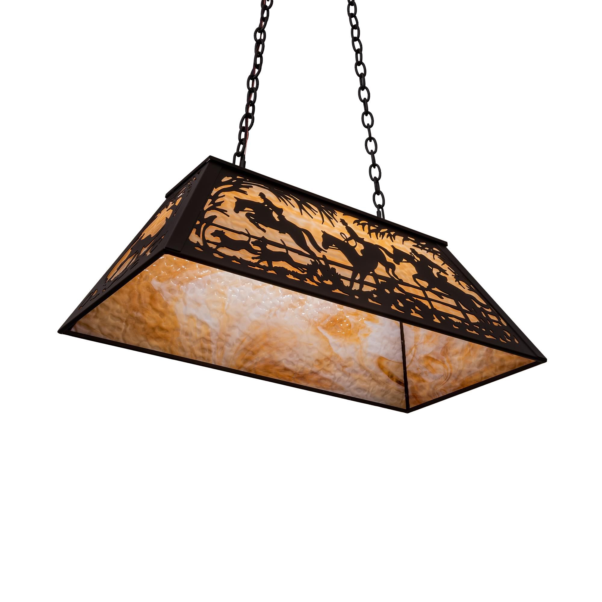 Shown in Oil Rubbed Bronze finish and Beige glass