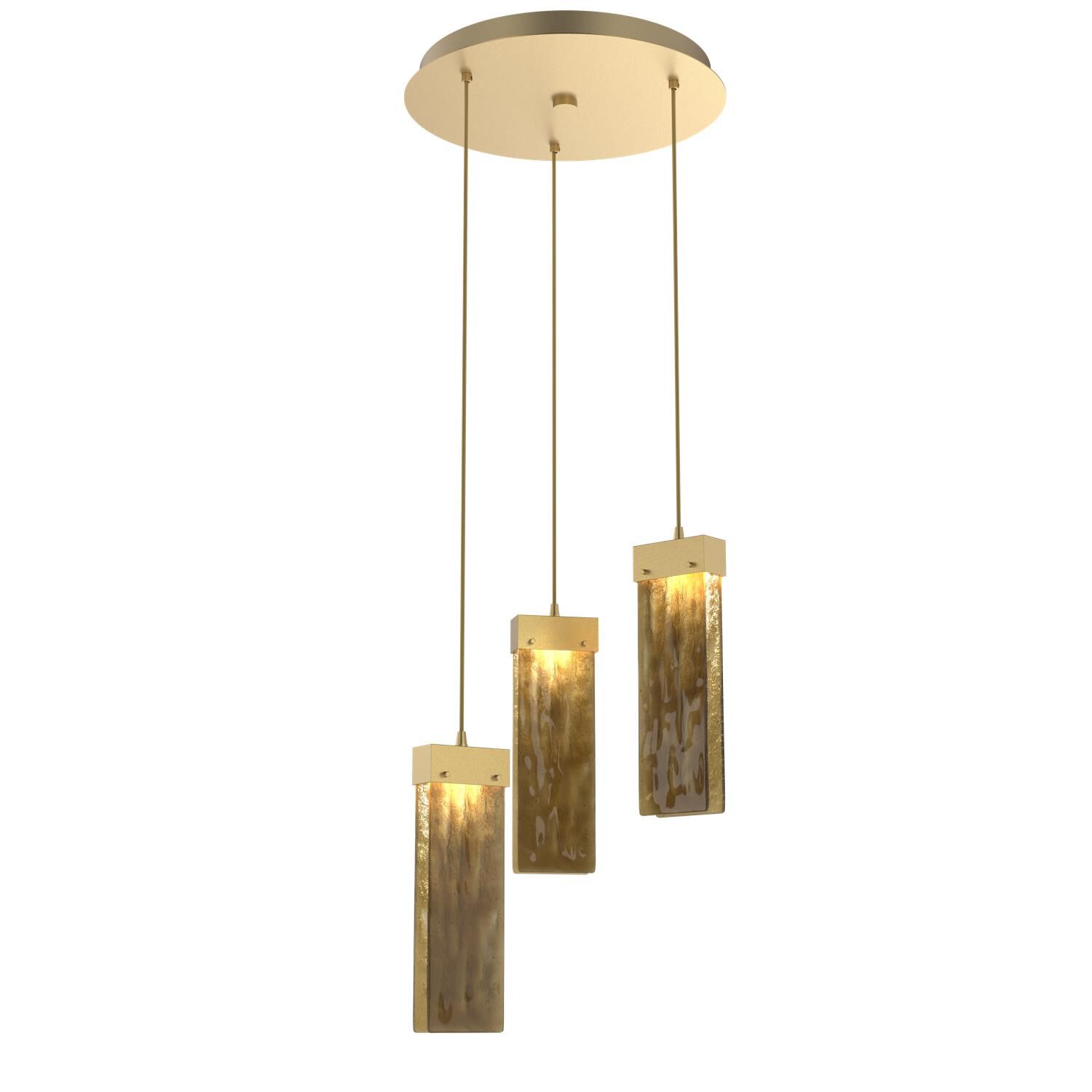 Parallel 16 Inch 3 Light LED Multi Light Pendant by Hammerton Studio