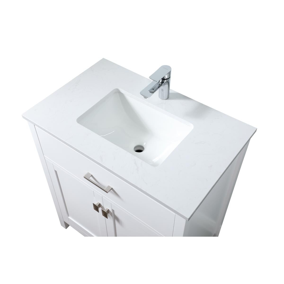 Shown in White finish